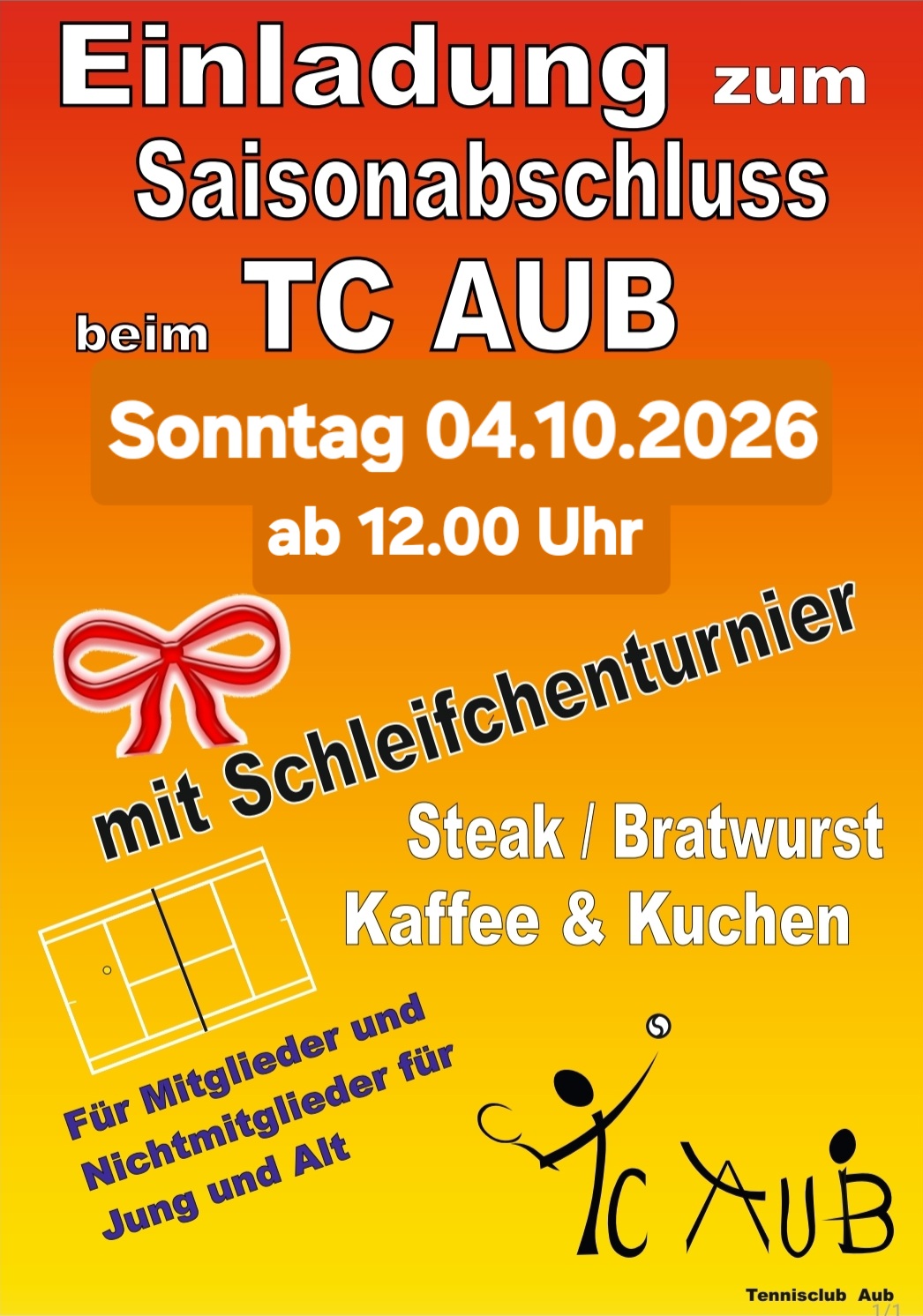 Saisonabschluss mit Schleifchenturnier