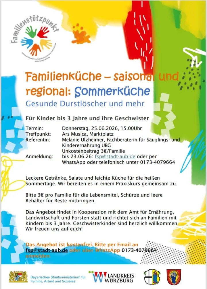 Familienküche - Sommerküche für Kinder bis 3 Jahre 