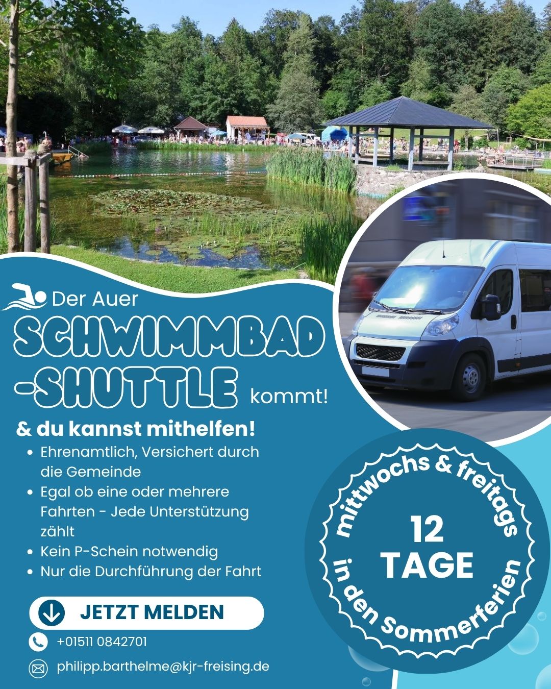Schwimmbad Shuttle: Fahrer Gesucht!