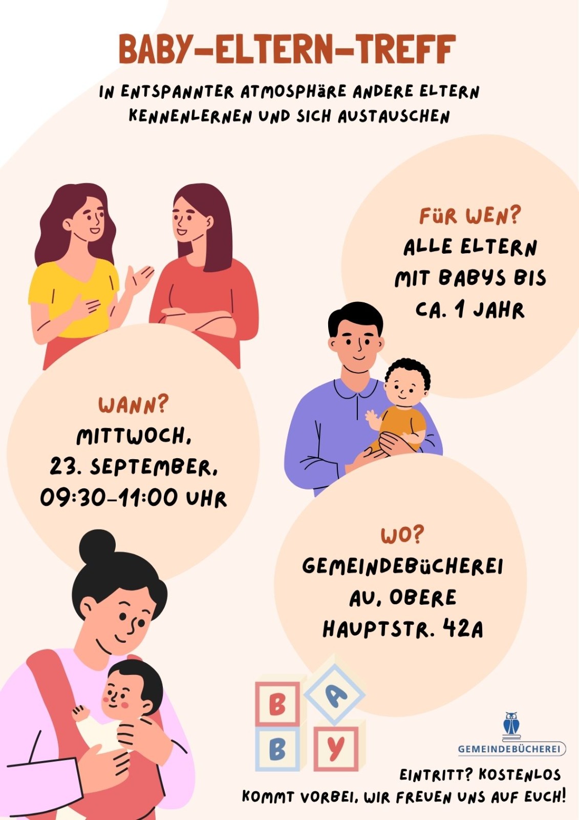 1. Baby Eltern Treff in der Gemeindebücherei