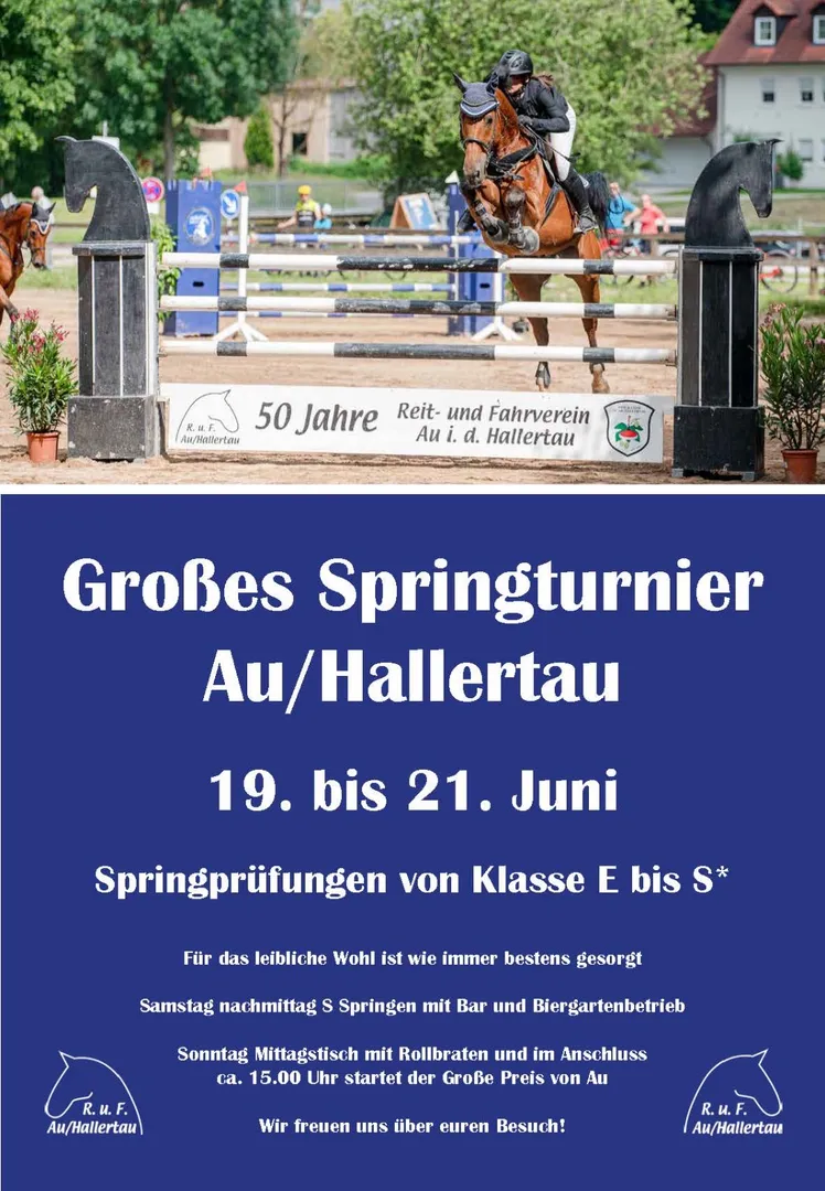 Großes Springturnier des Reit- und Fahrvereins Au
