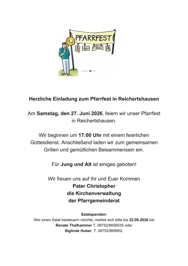 Pfarrfest Reichertshausen 