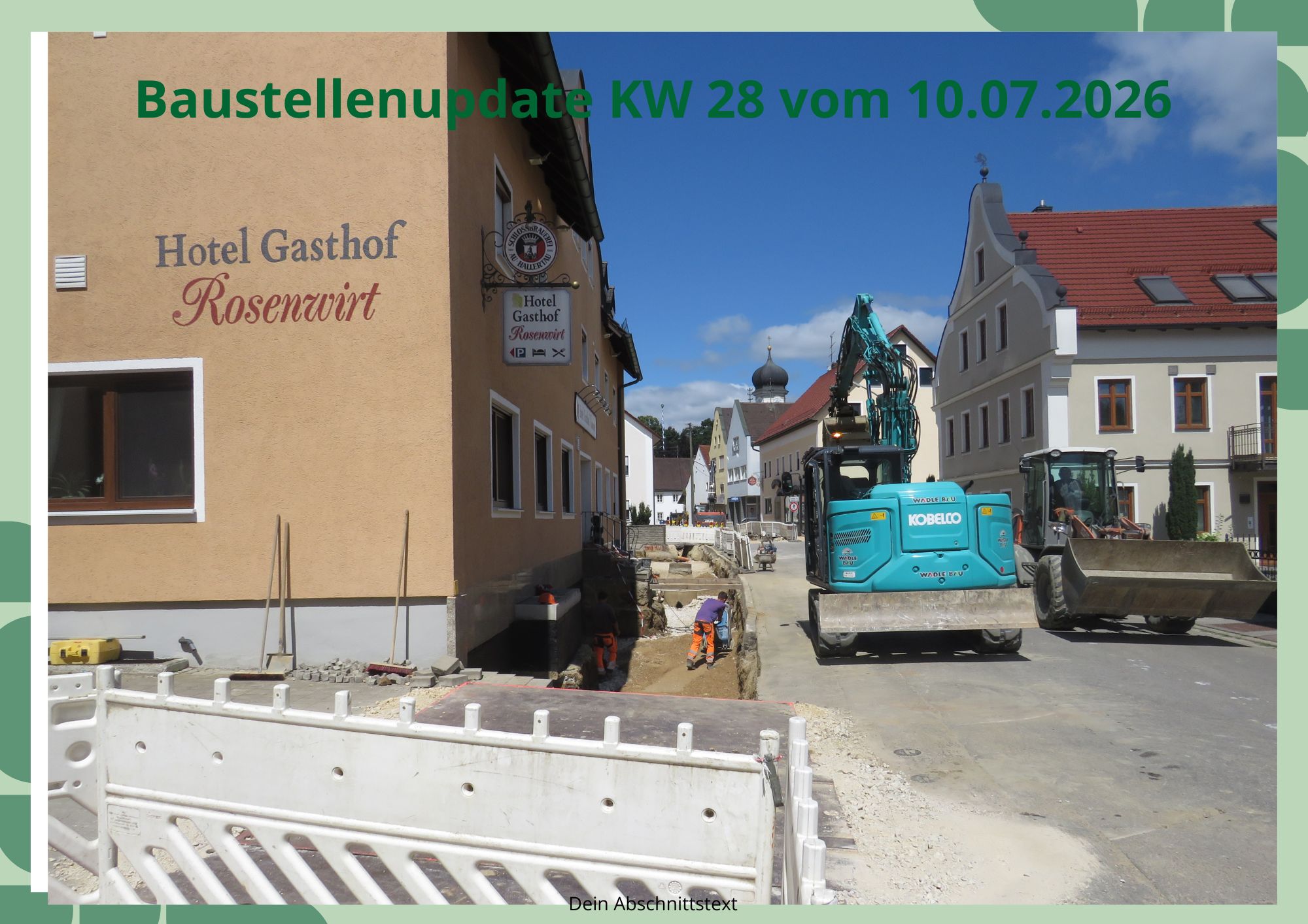 Baustellenbericht BA III KW 28 vom 10.07.2026