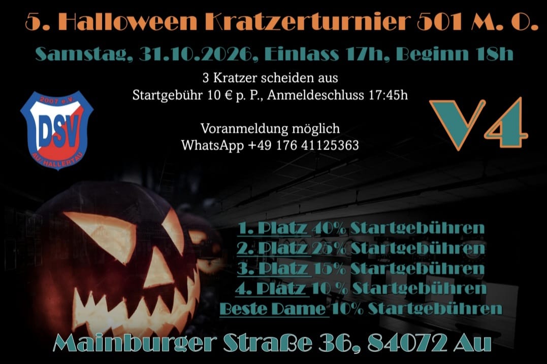 Halloween-Kratzerturnier 