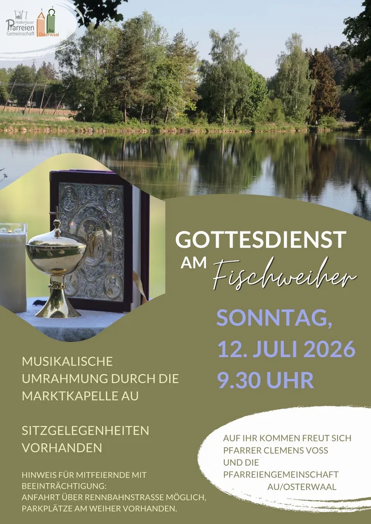 Flurgottesdienst am Fischweiher