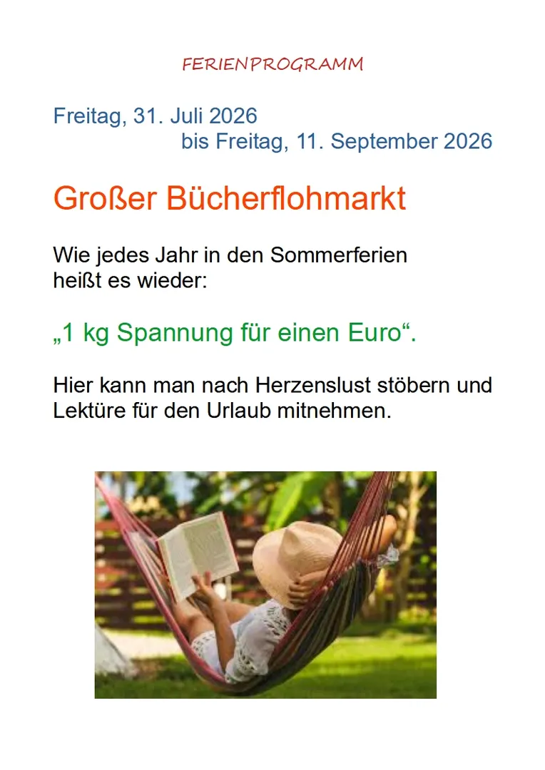 Großer Bücherflohmarkt