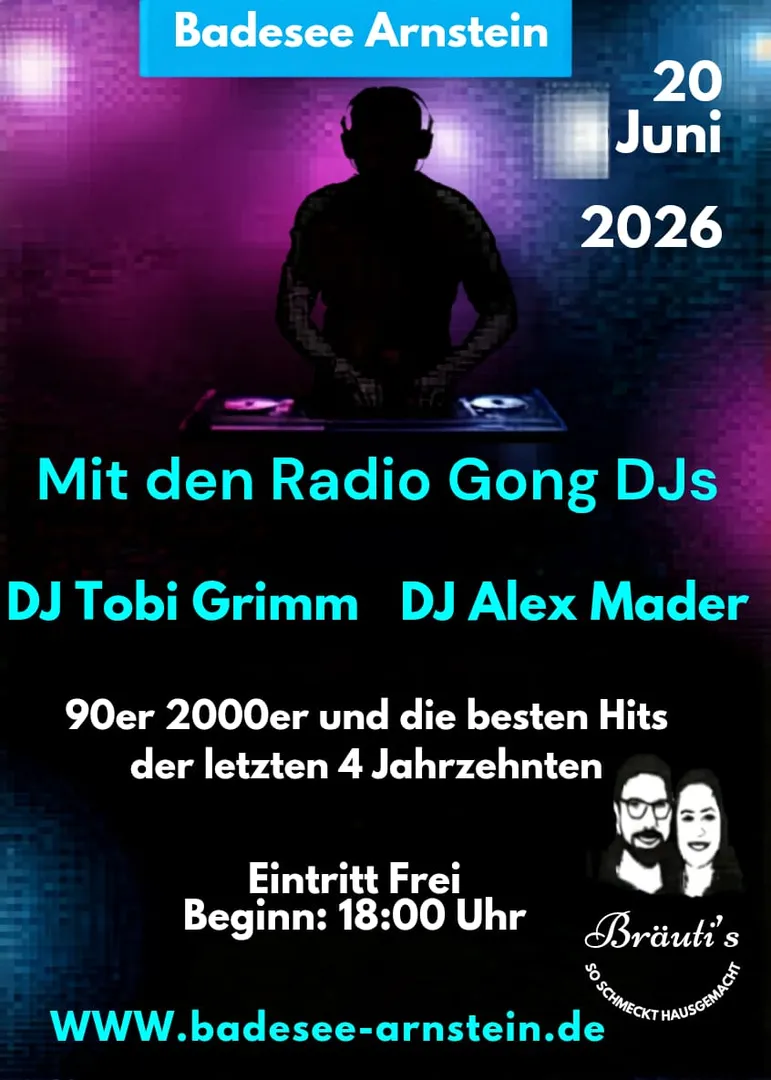 Gong DJ Tobi Grimm am Badesee