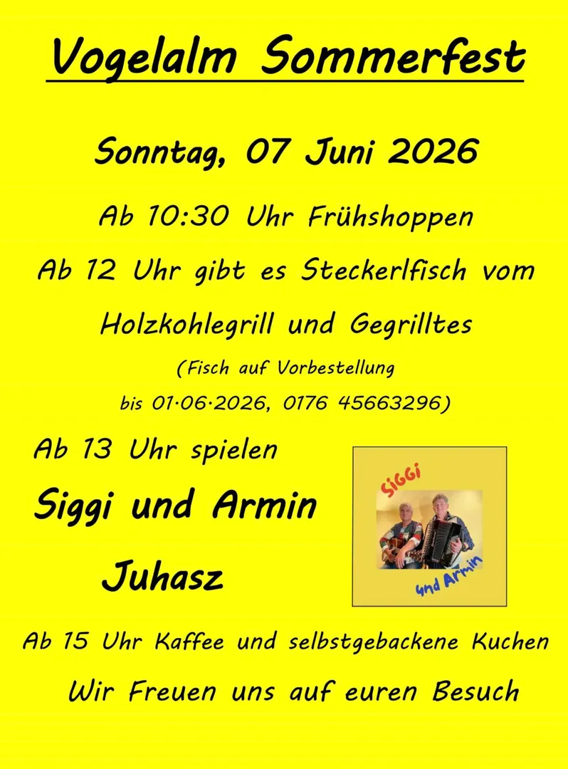 Sommerfest auf der Vogelalm
