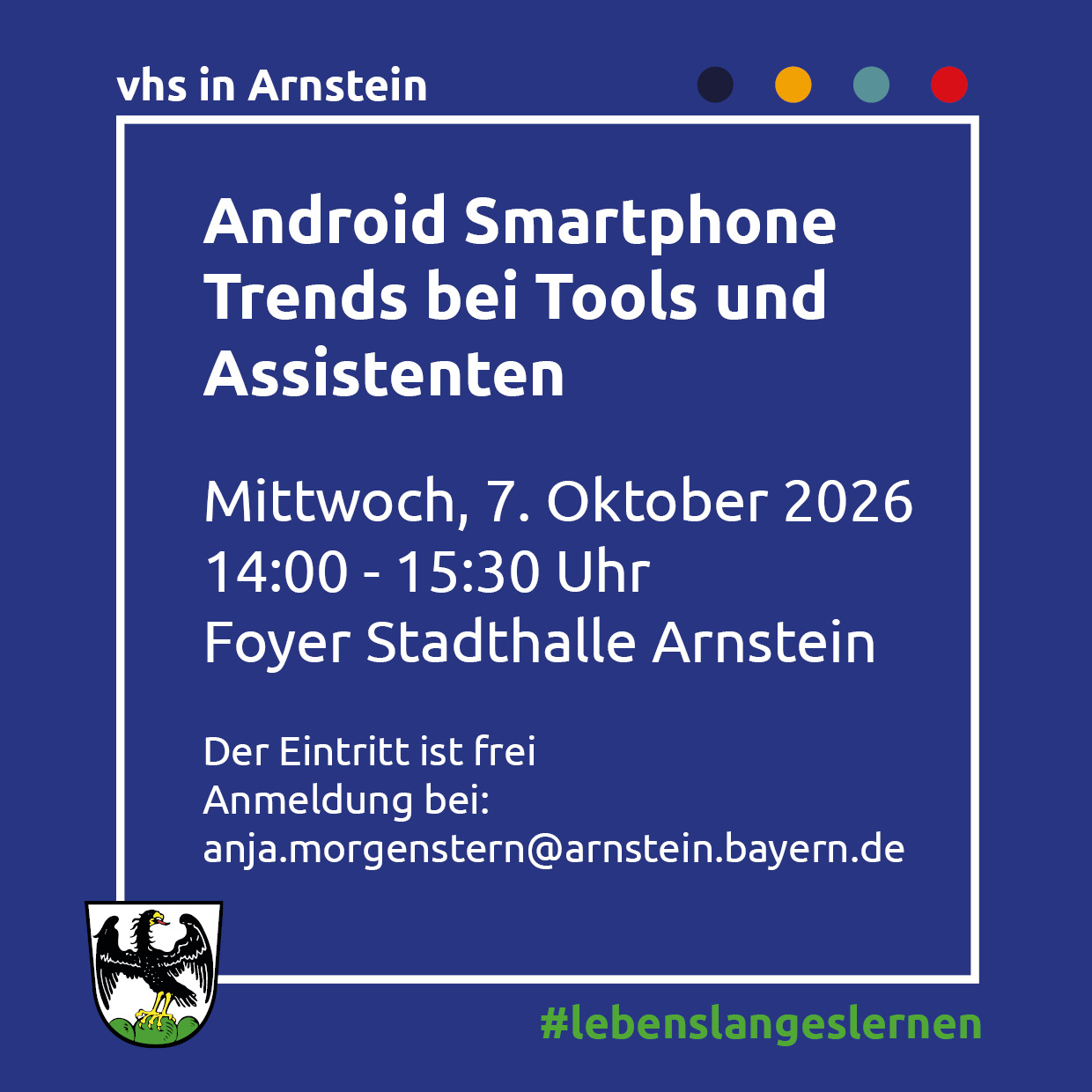 vhs Arnstein - Android Smartphone: Trends bei Tools und Assistenten