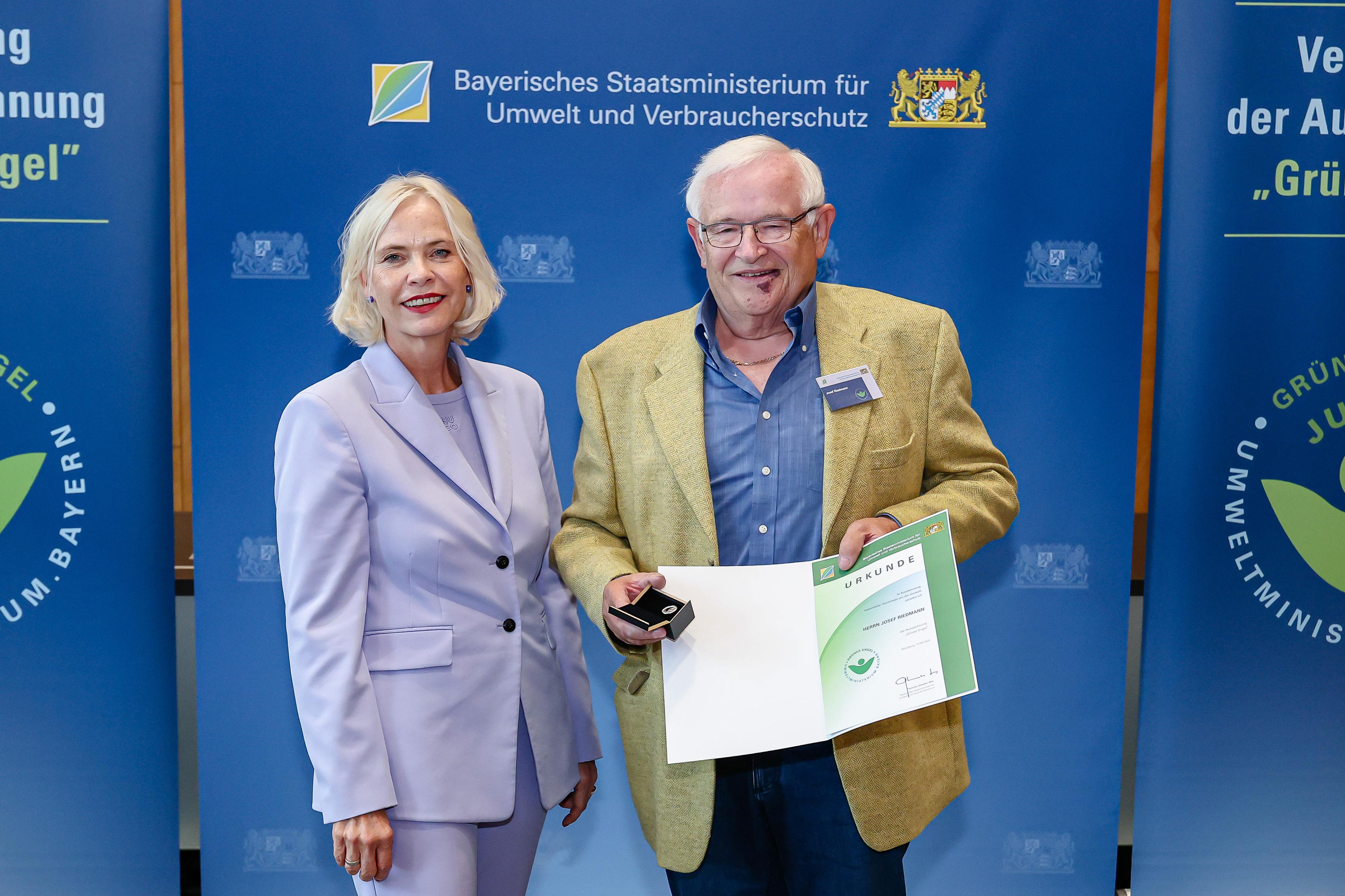Josef Riedmann mit dem 