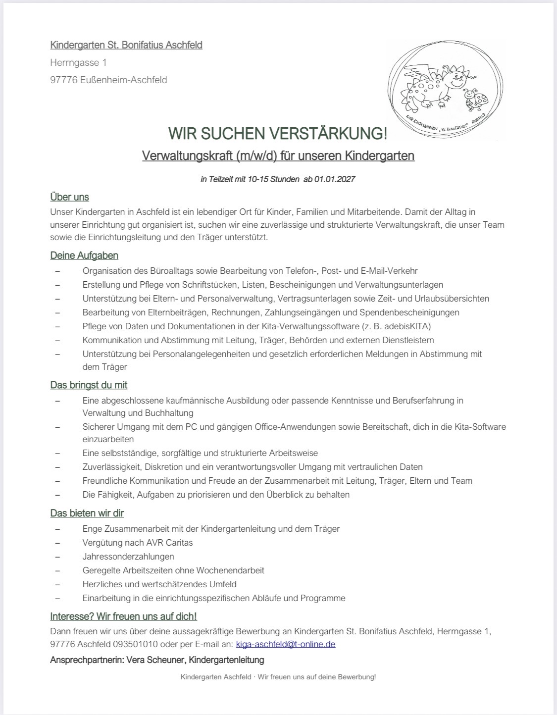 Wir suchen Verstärkung 