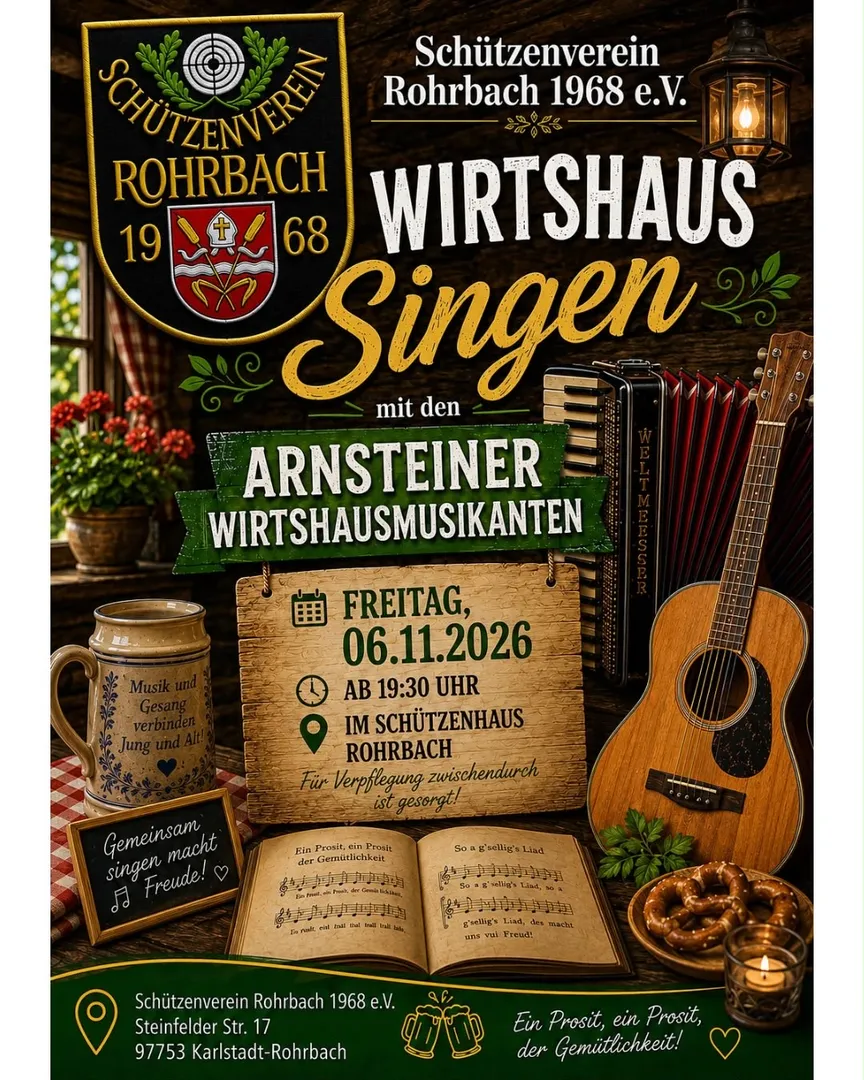 Wirtshaussingen in Rohrbach 