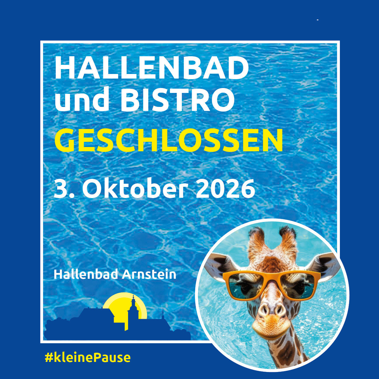 Schwimmbad am Feiertag geschlossen
