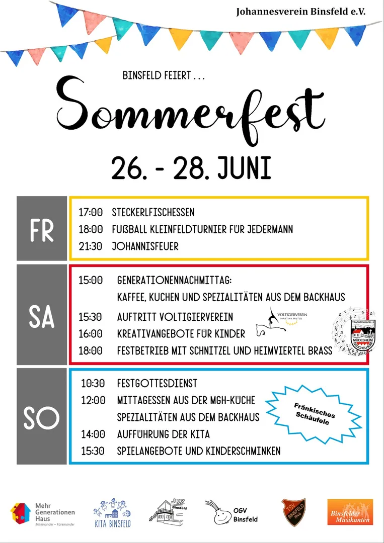 Sommerfest am Mehrgenerationenhaus in Binsfeld