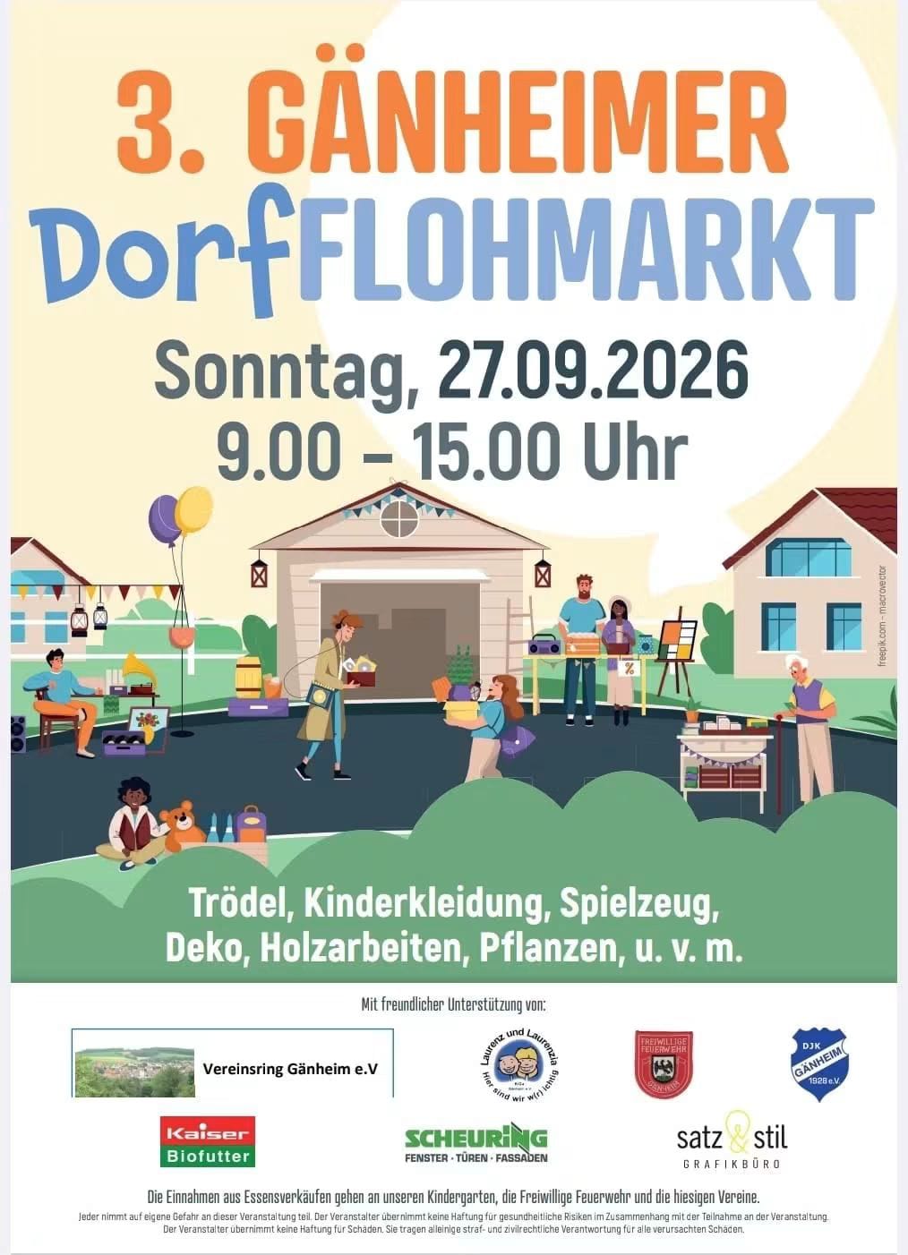 3. GÄNHEIMER DORFFLOHMARKT 