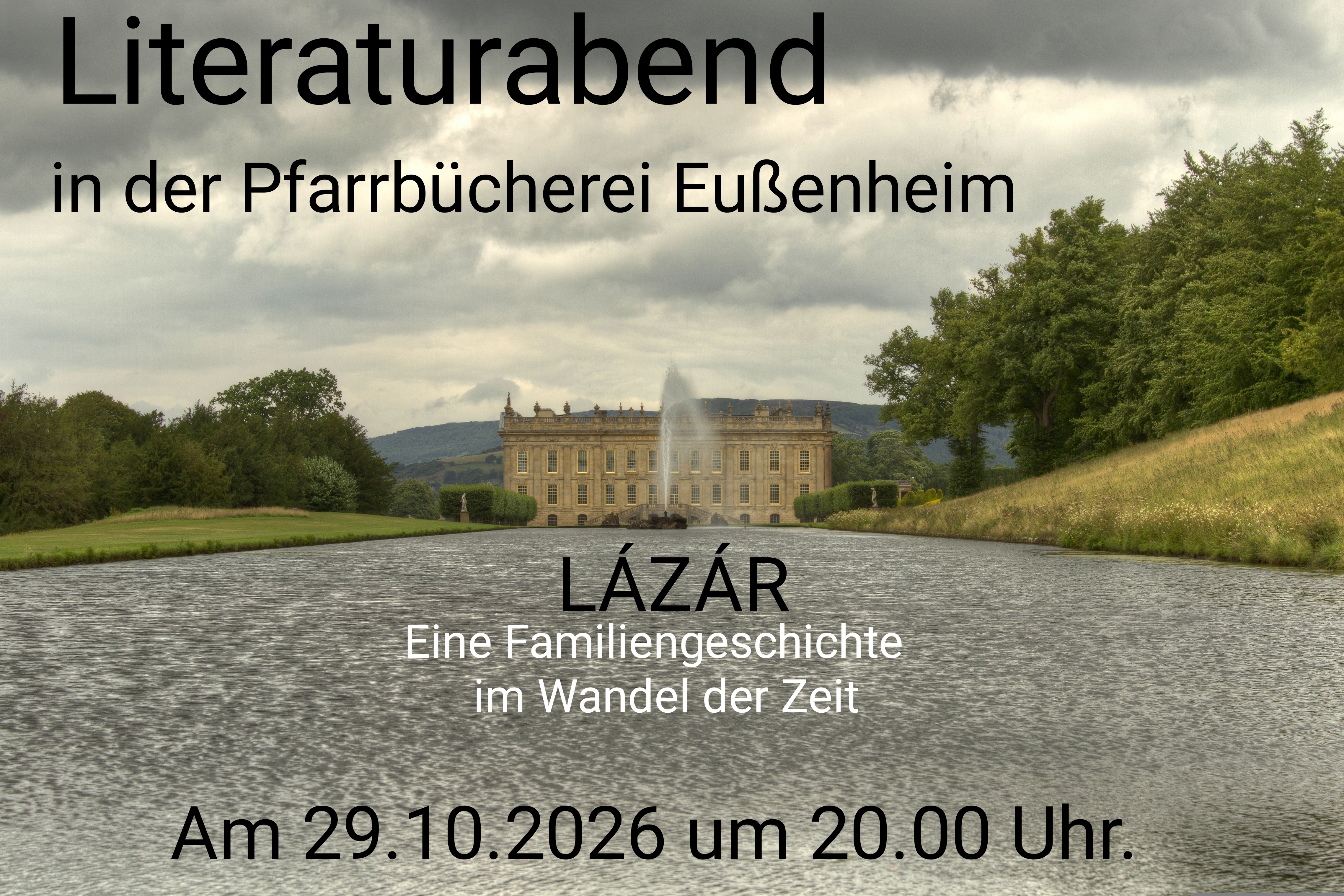 Literaturabend in der Pfarrbücherei Eußenheim.  Eine Familiengeschichte im Wandel der Zeit 