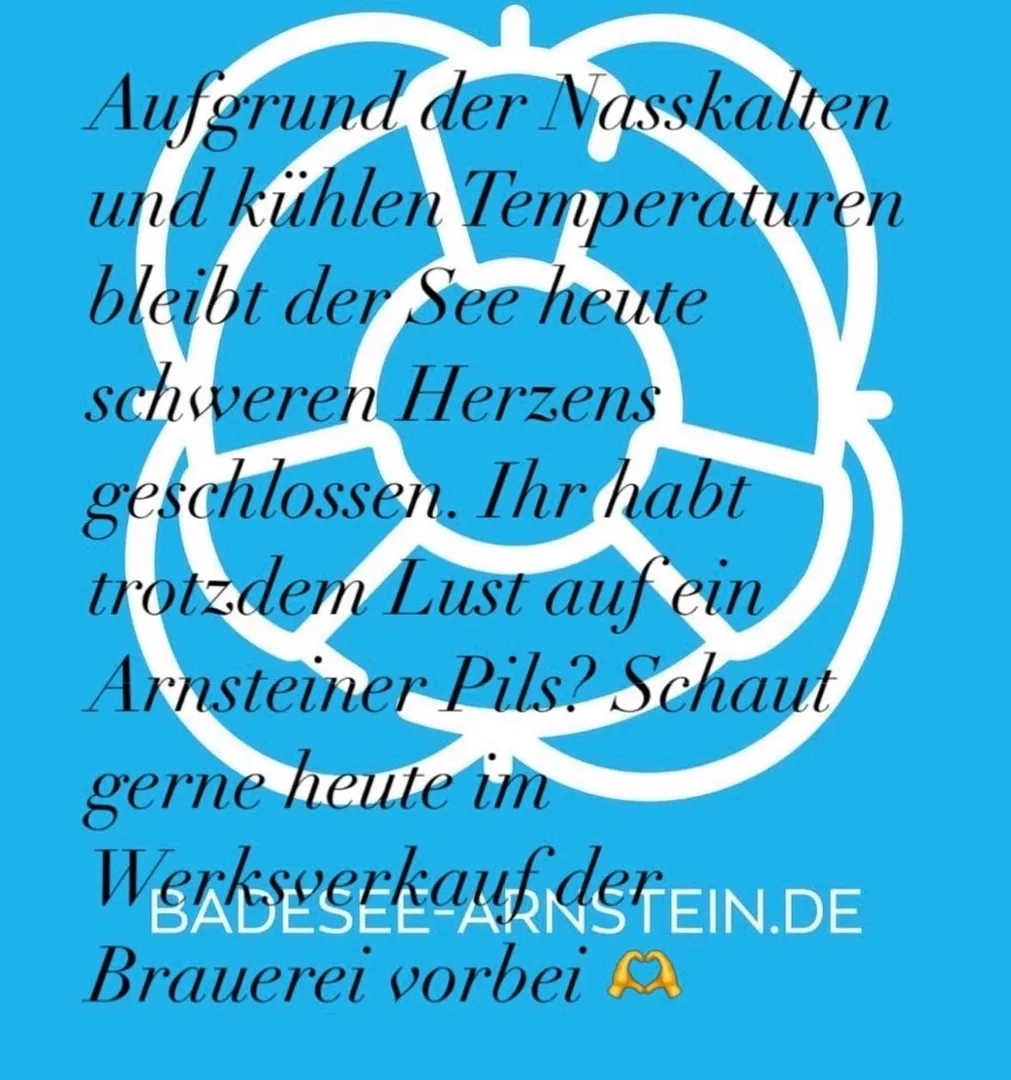 Badesee Freitag geschlossen 