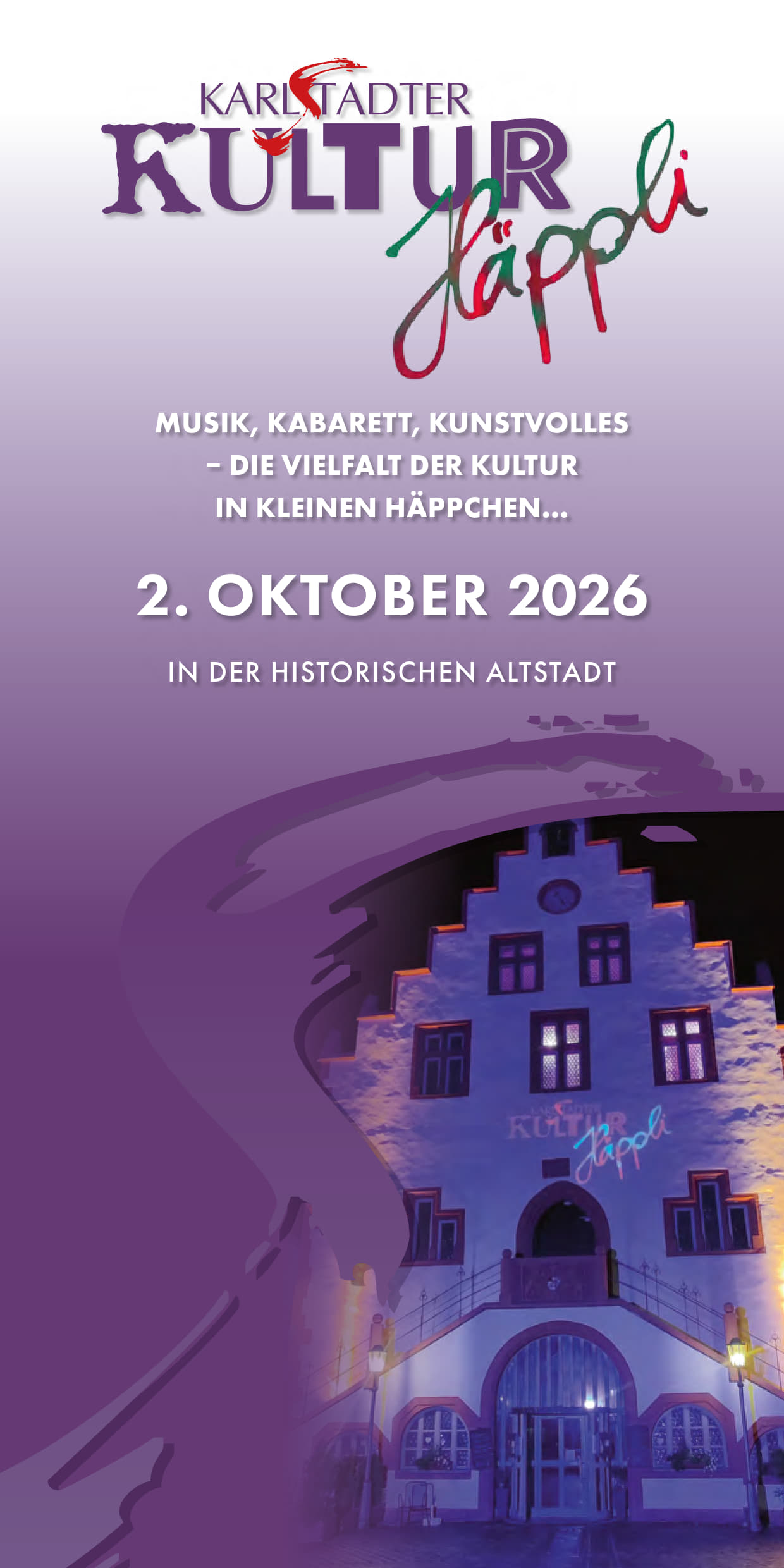 Karlstadter Kultur Häppli 2026 - die Programmhefte sind da!