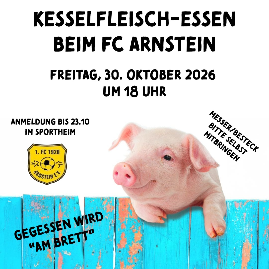 Kesselfleisch-Essen beim FC Arnstein