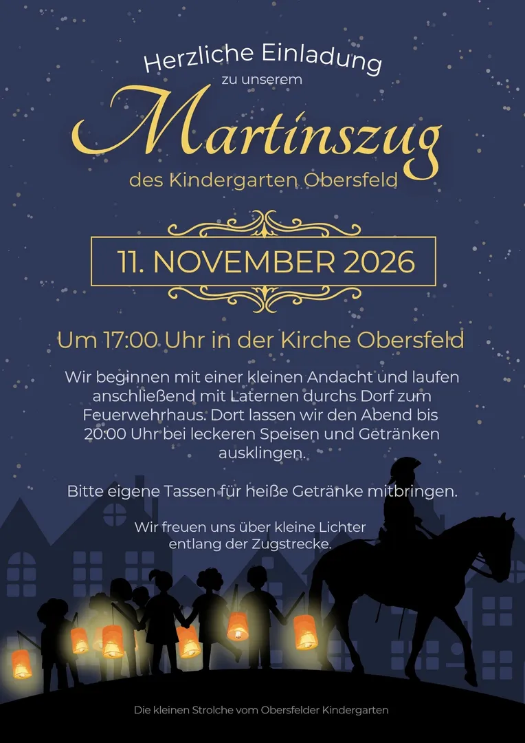 Martinszug der Kleinen Strolche Obersfeld