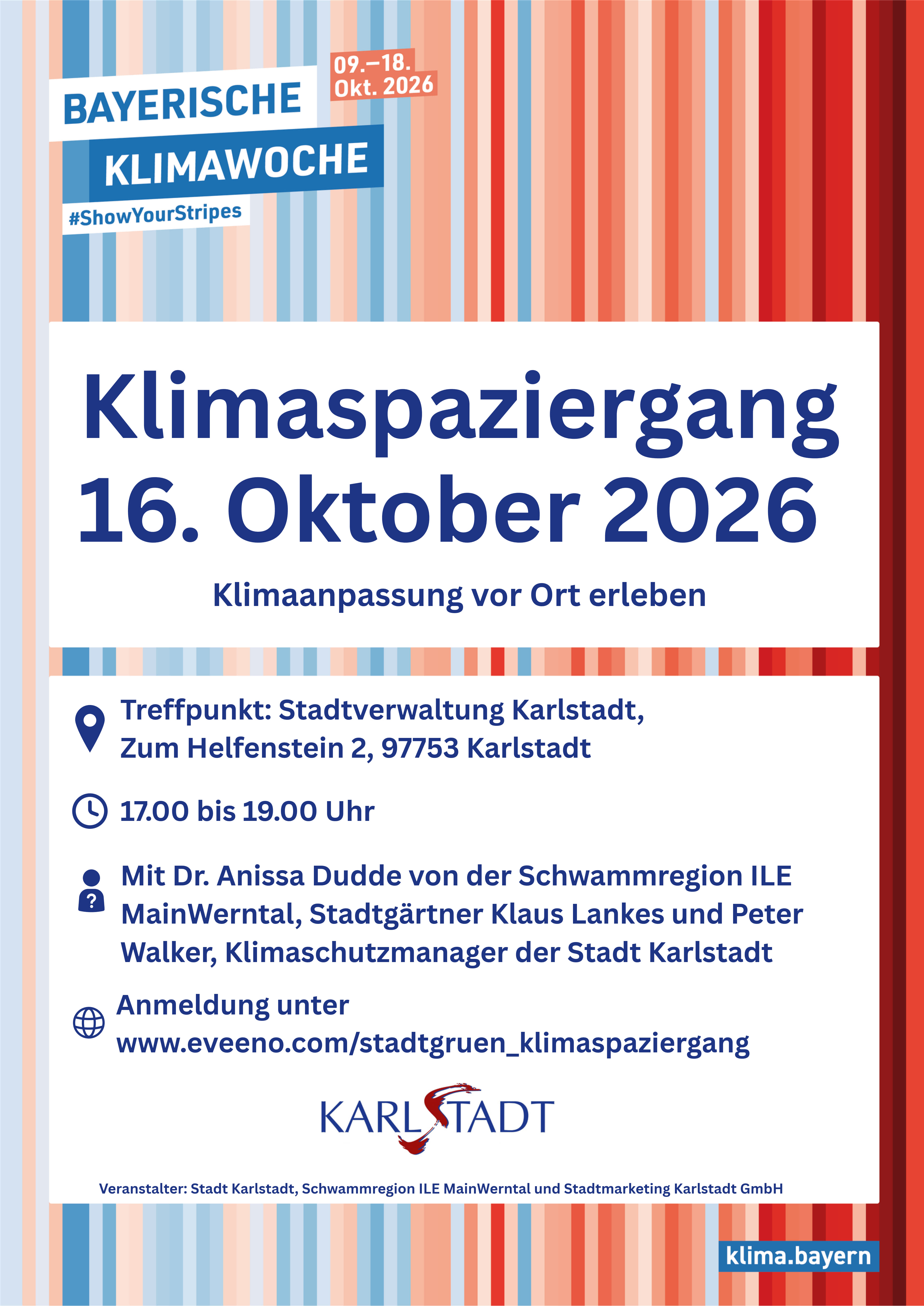 Klimaspaziergang in Karlstadt: Klimaanpassung vor Ort erleben