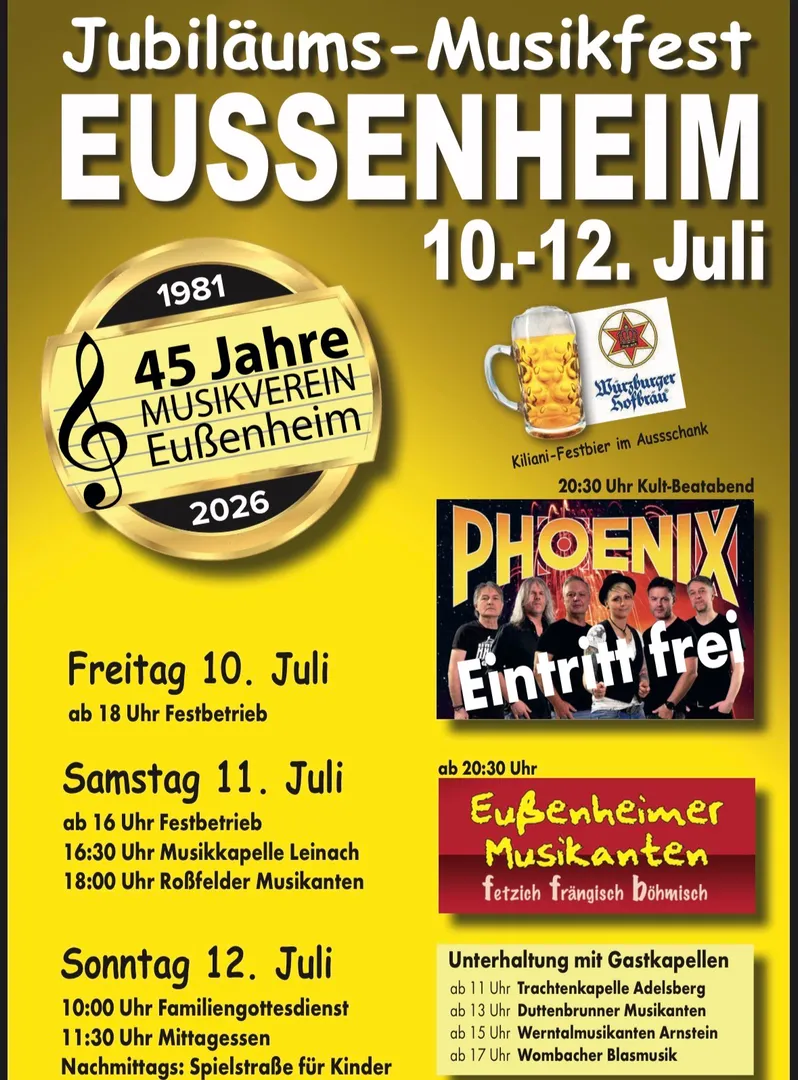 45 Jahre Musikverein Eußenheim 