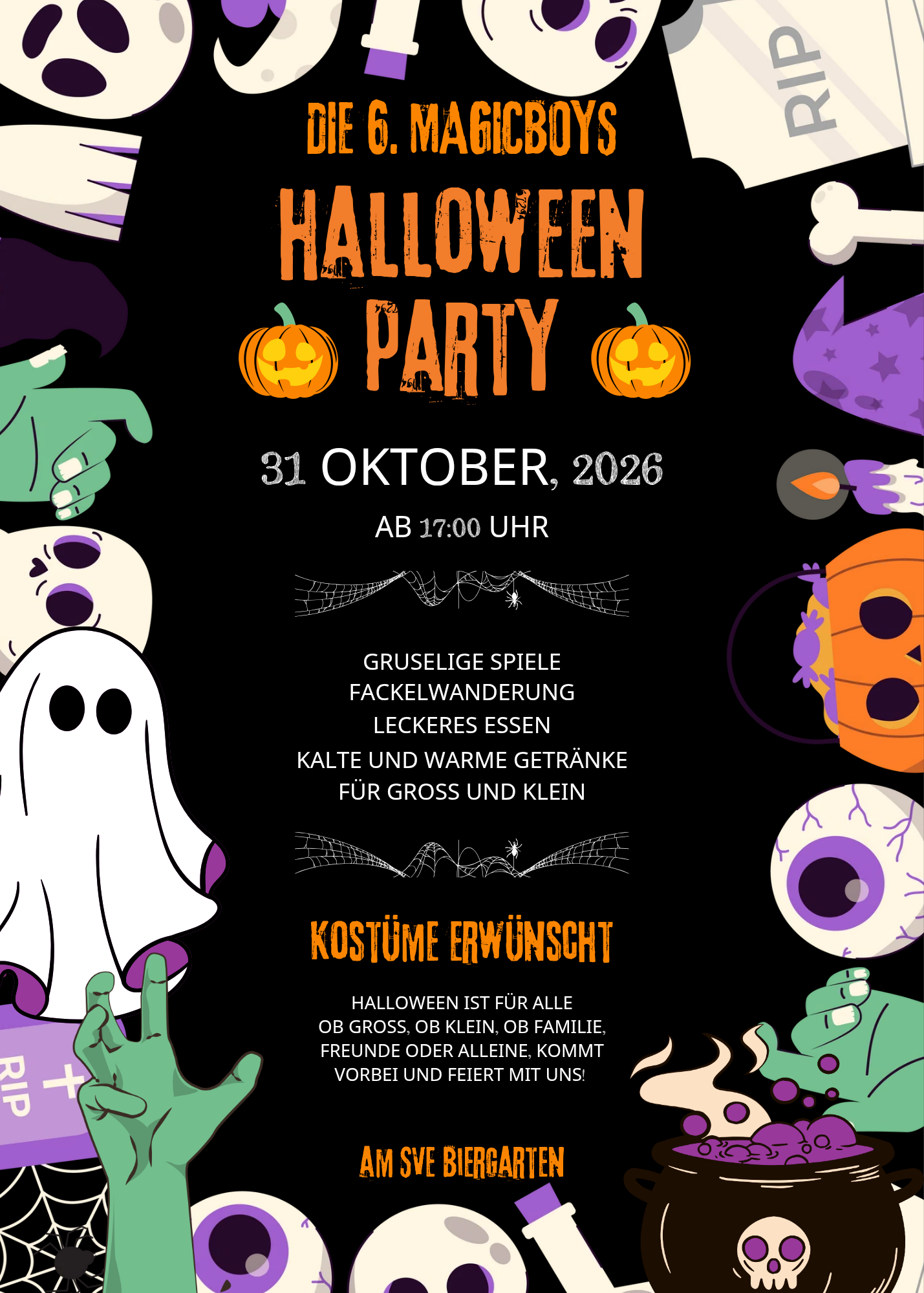 6. Halloween Party der Magicboys