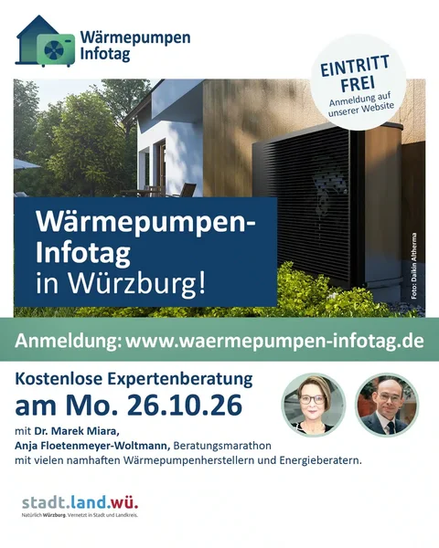 Wärmepumpen-Infotag in Würzburg, 26.10.2026