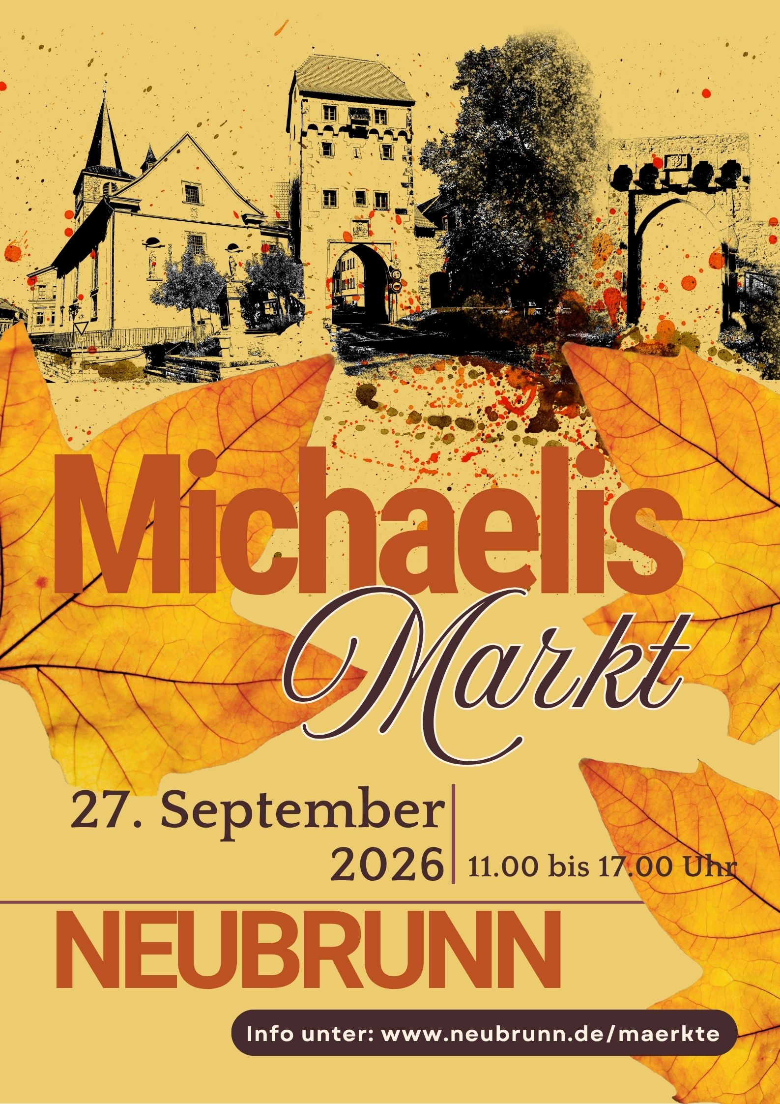Morgen ist es wieder soweit: Unser Michaelismarkt lädt nach Neubrunn ein!