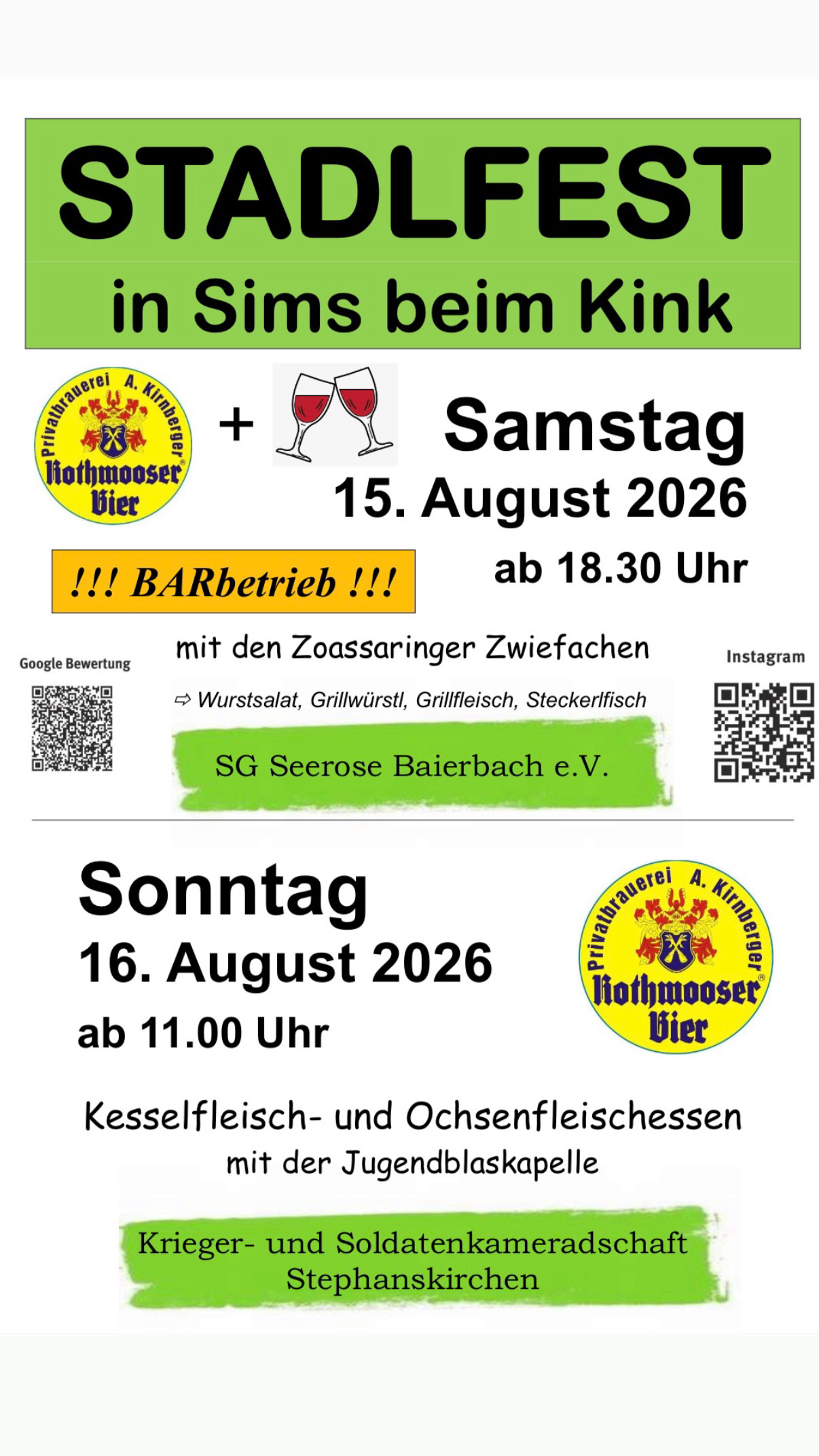 Stadlfest in Sims