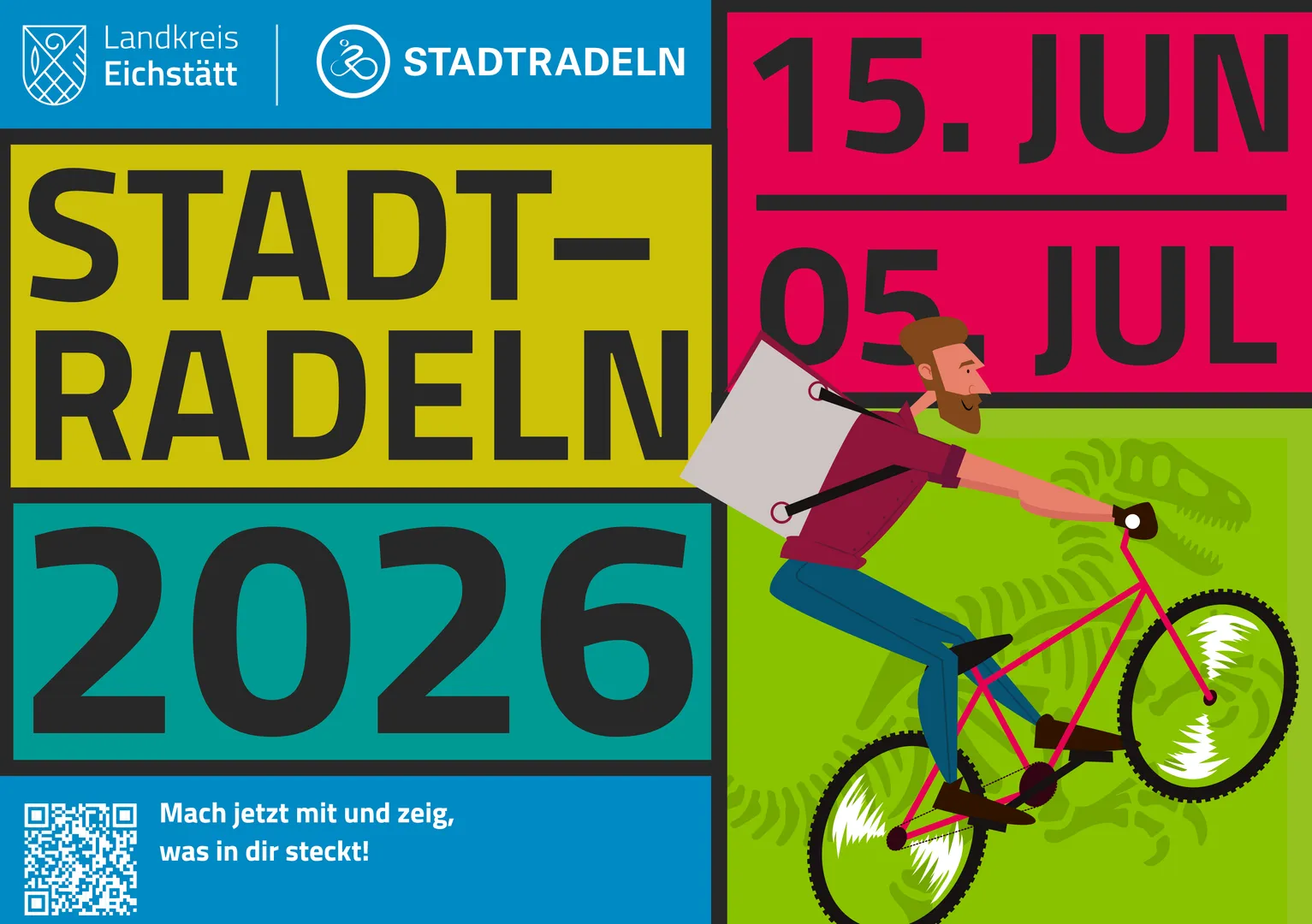 Auf geht´s zum STADTRADELN Markt Gaimersheim im Landkreis Eichstätt Vom 15. Juni bis 5. Juli 2026 – Jetzt anmelden!