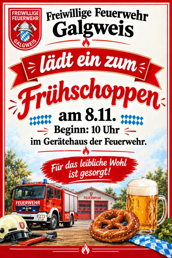 Frühschoppen im Feuerwehrhaus Galgweis