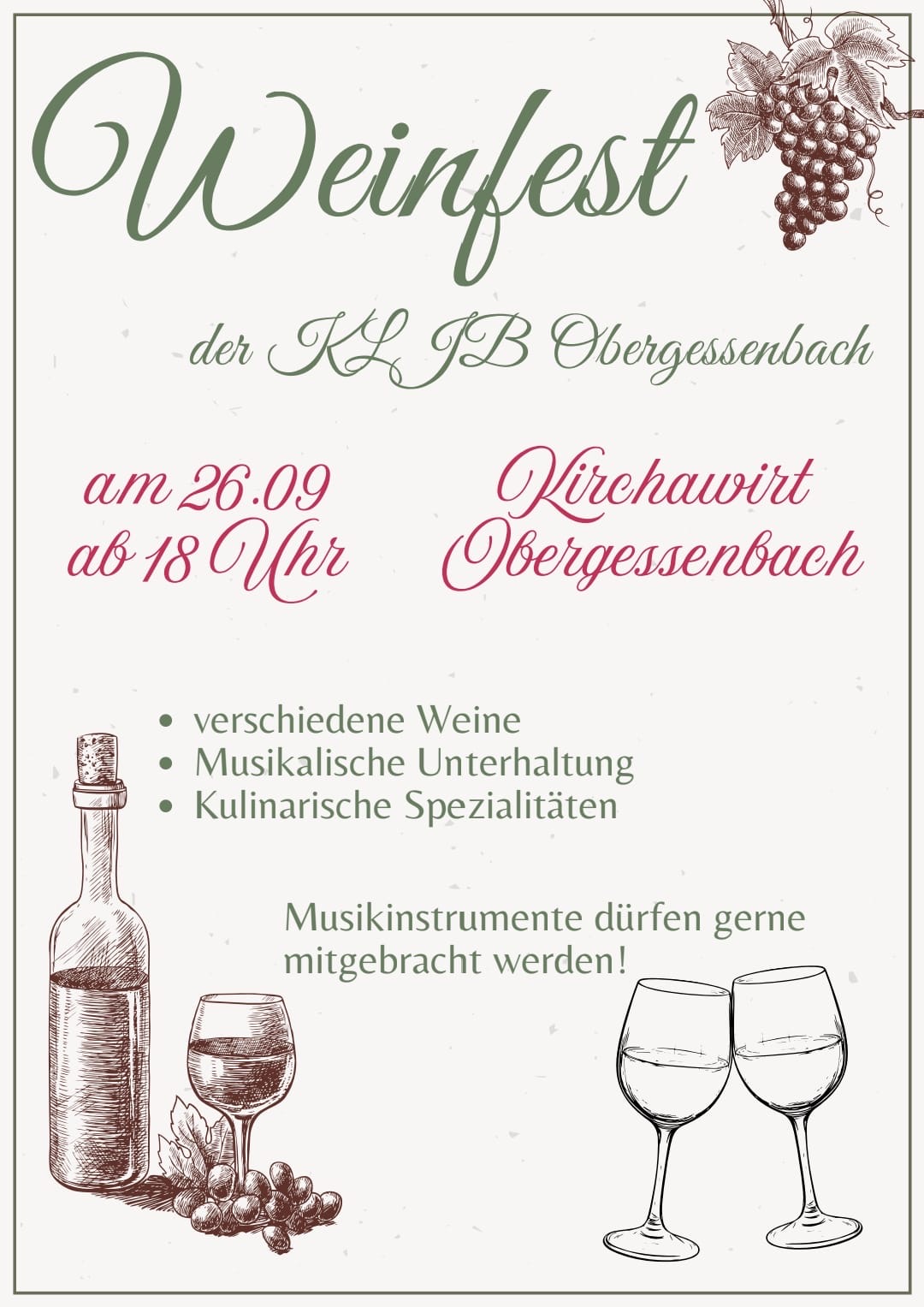 Weinfest der KLJB Obergessenbach 