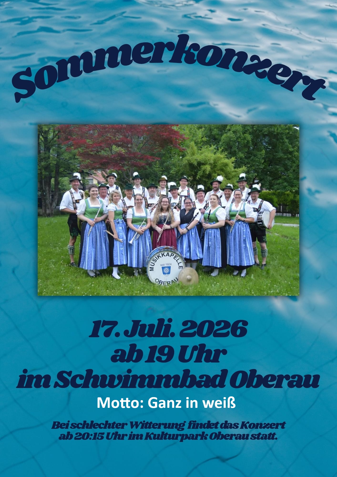 Sommerkonzert der Musikkapelle Oberau
