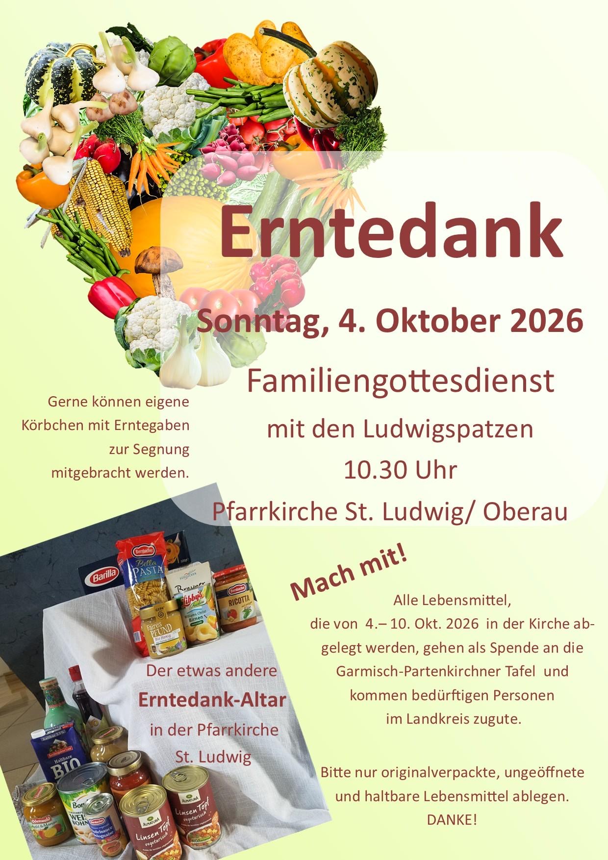 Erntedank-Altar