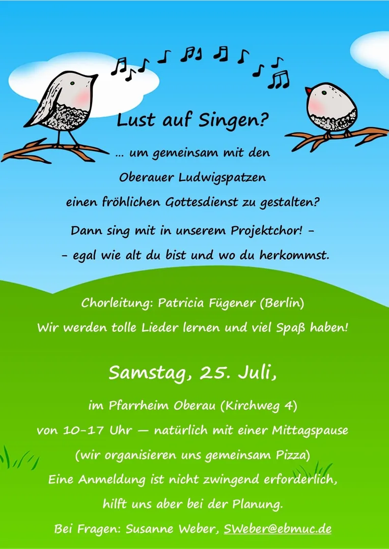 Sängerinnen und Sänger für den Projektchor gesucht!