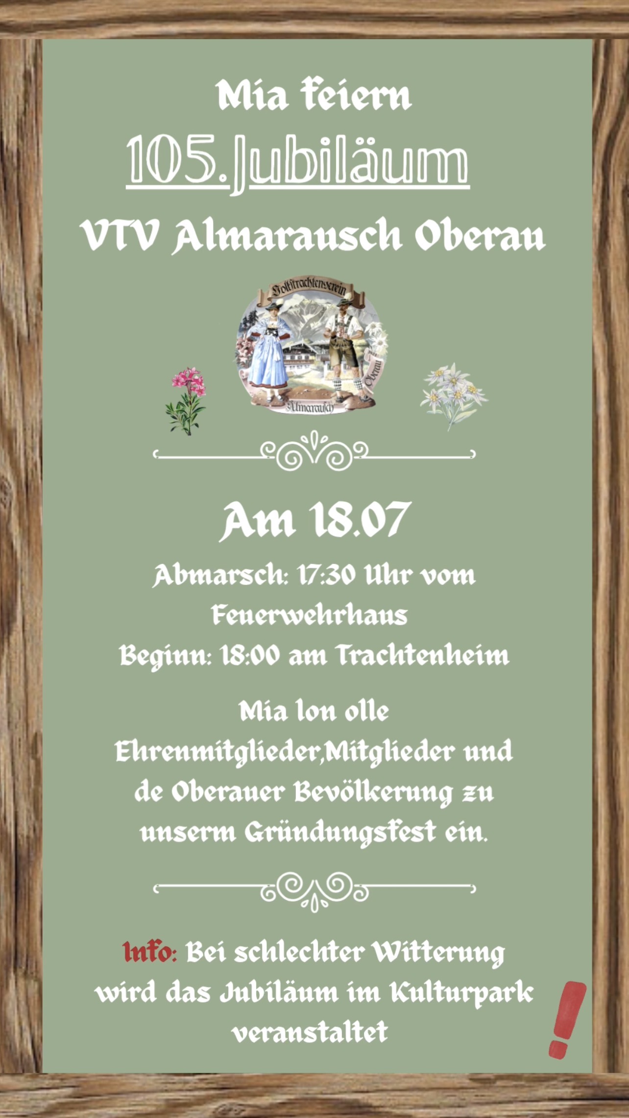 105 Jubiläum/ 3.Waldfest