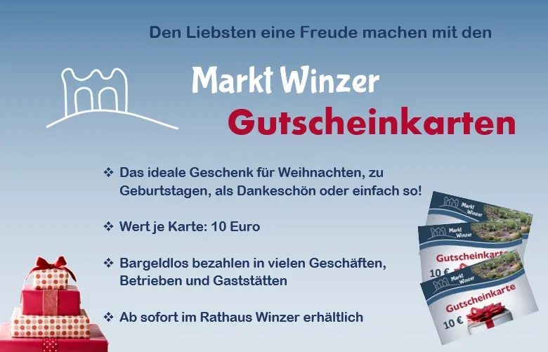 Jetzt Gutscheinkarten einlösen!