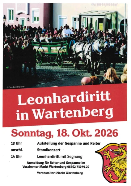 Leonhardiritt am 18. Oktober 2026