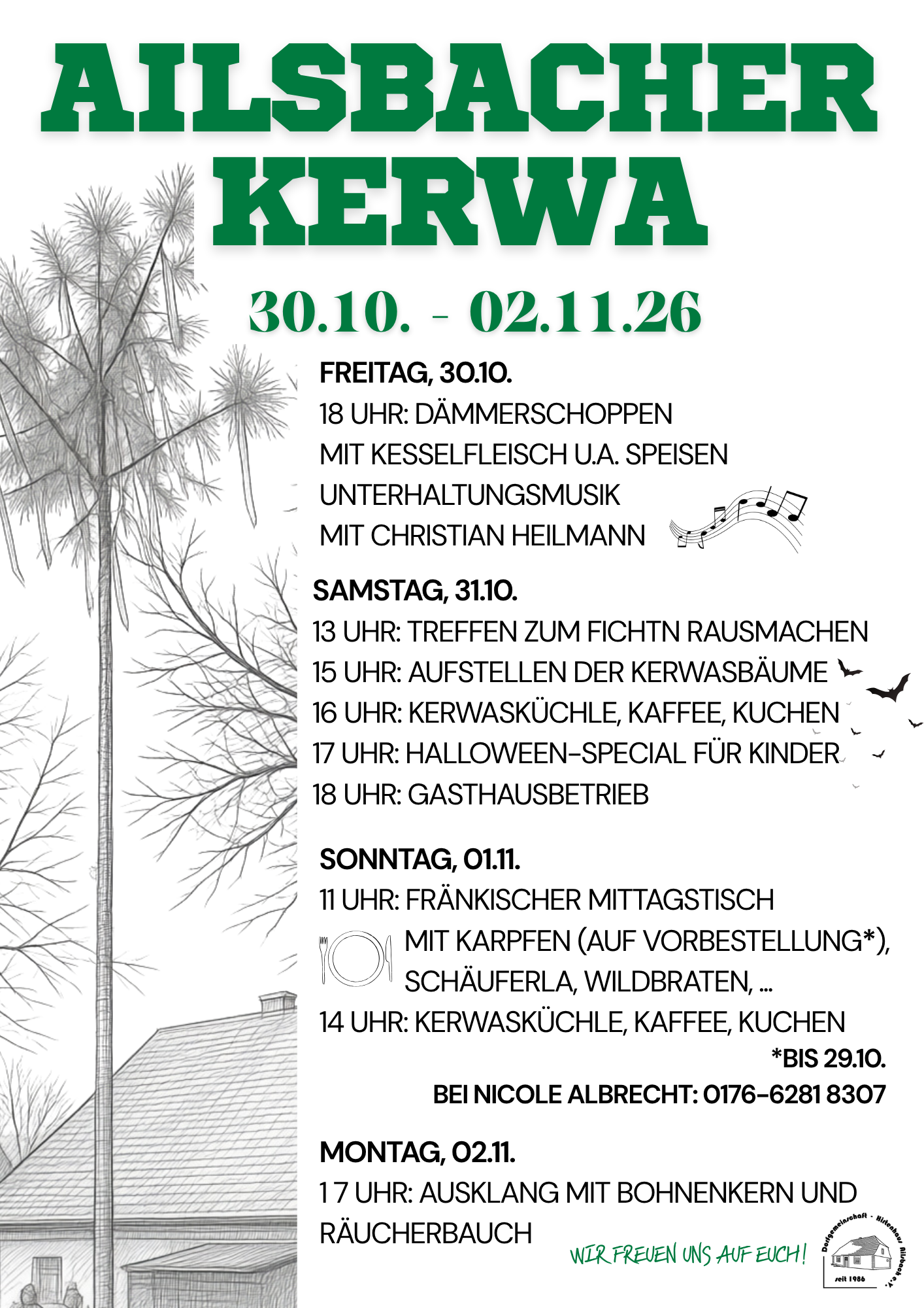 Ailsbacher Kerwa vom 30.10. - 02.11.