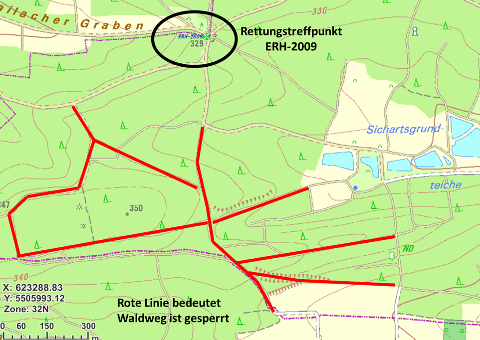 Waldwege bei Mailach gesperrt