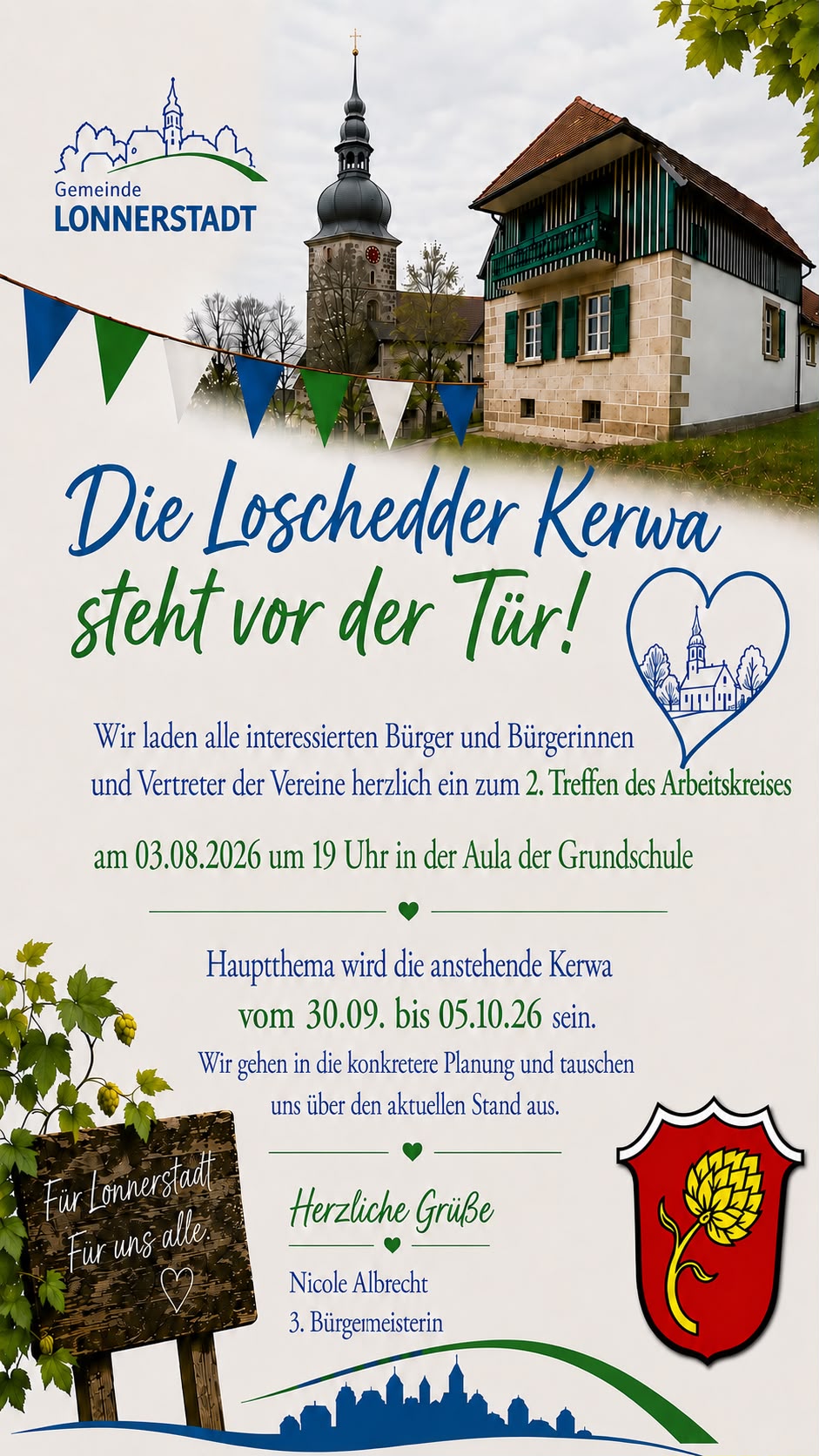 Loschedder Kerwa - 2. Treffen des Arbeitskreises