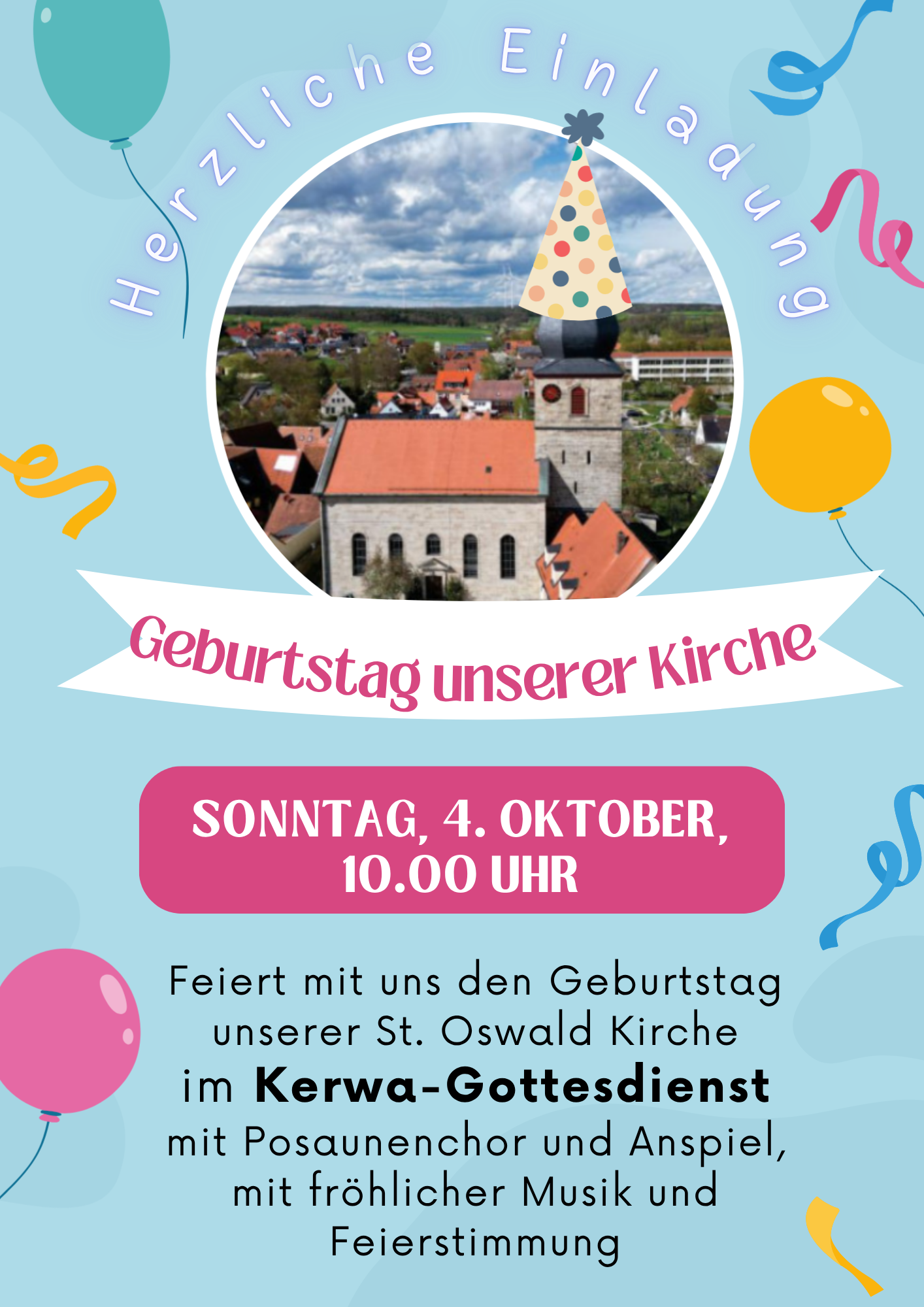 Geburtstag unserer Kirche - Sontag, 04.10.2026, 10:00Uhr