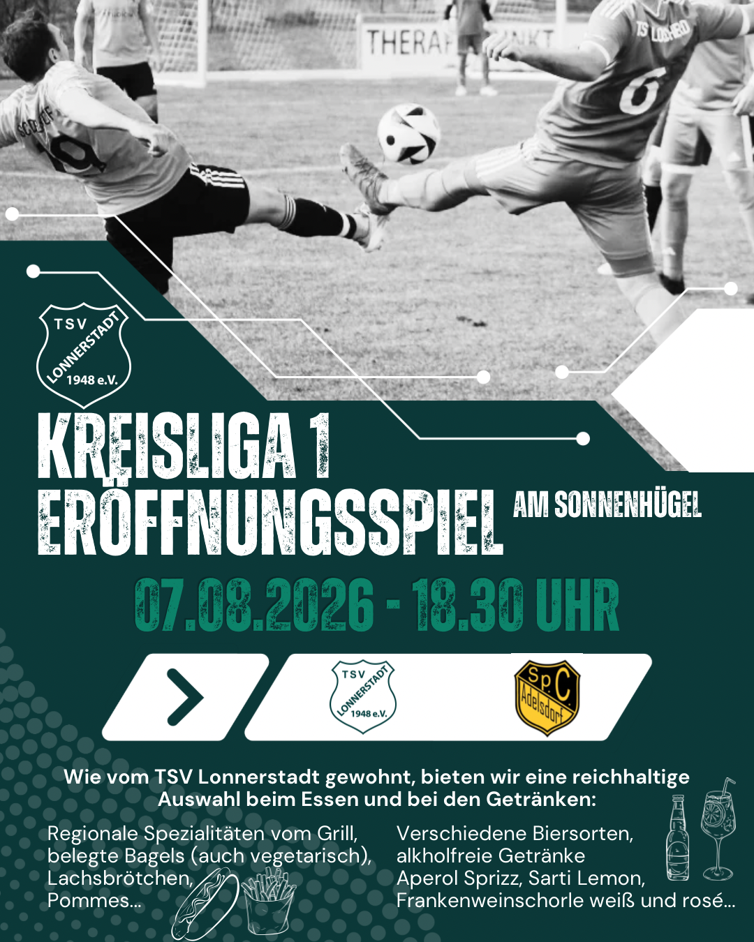 ⚽️ Kreisliga-Auftakt am Sonnenhügel – Seid dabei! 💚🤍
