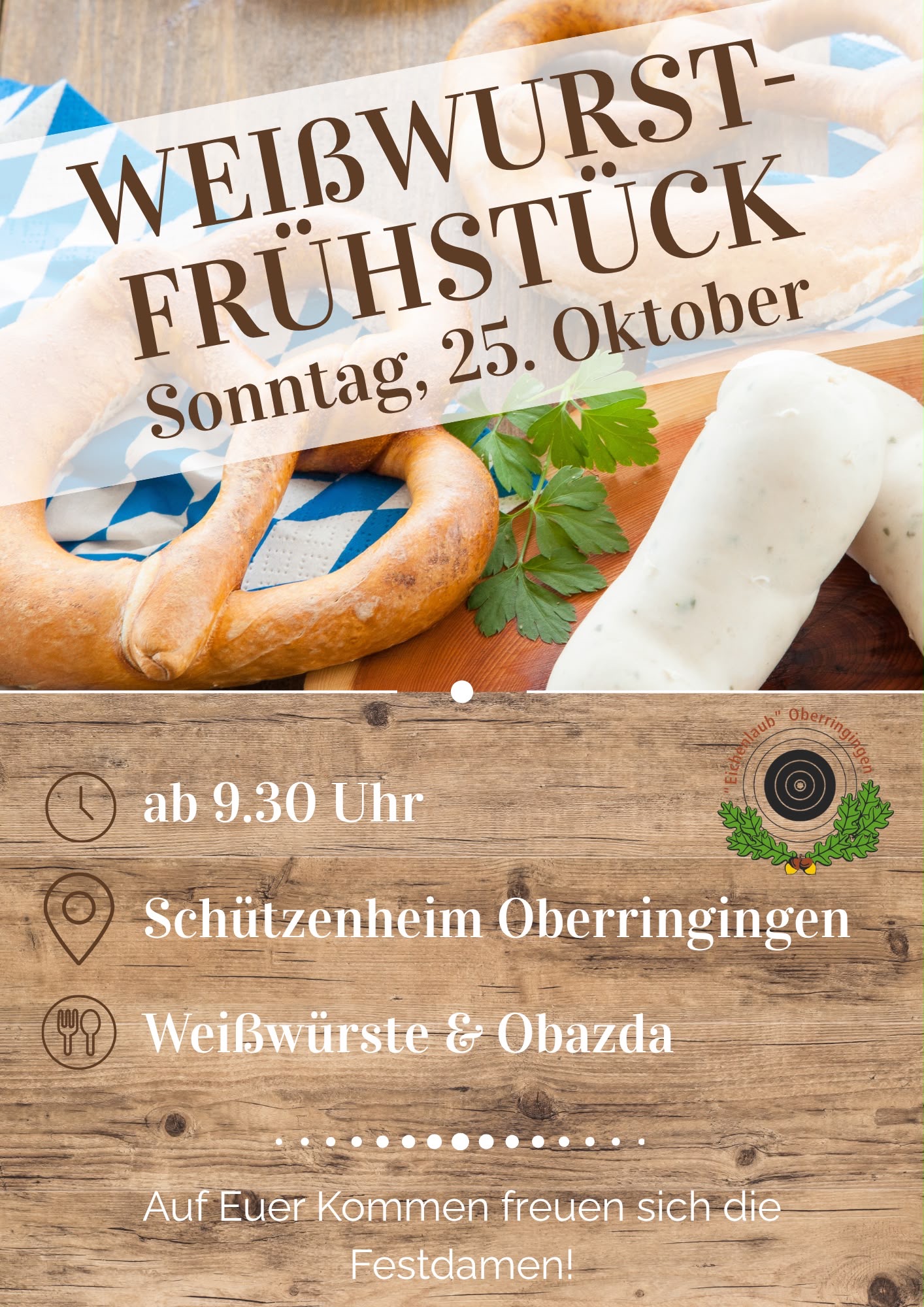 Einladung zum Weißwurstfrühstück