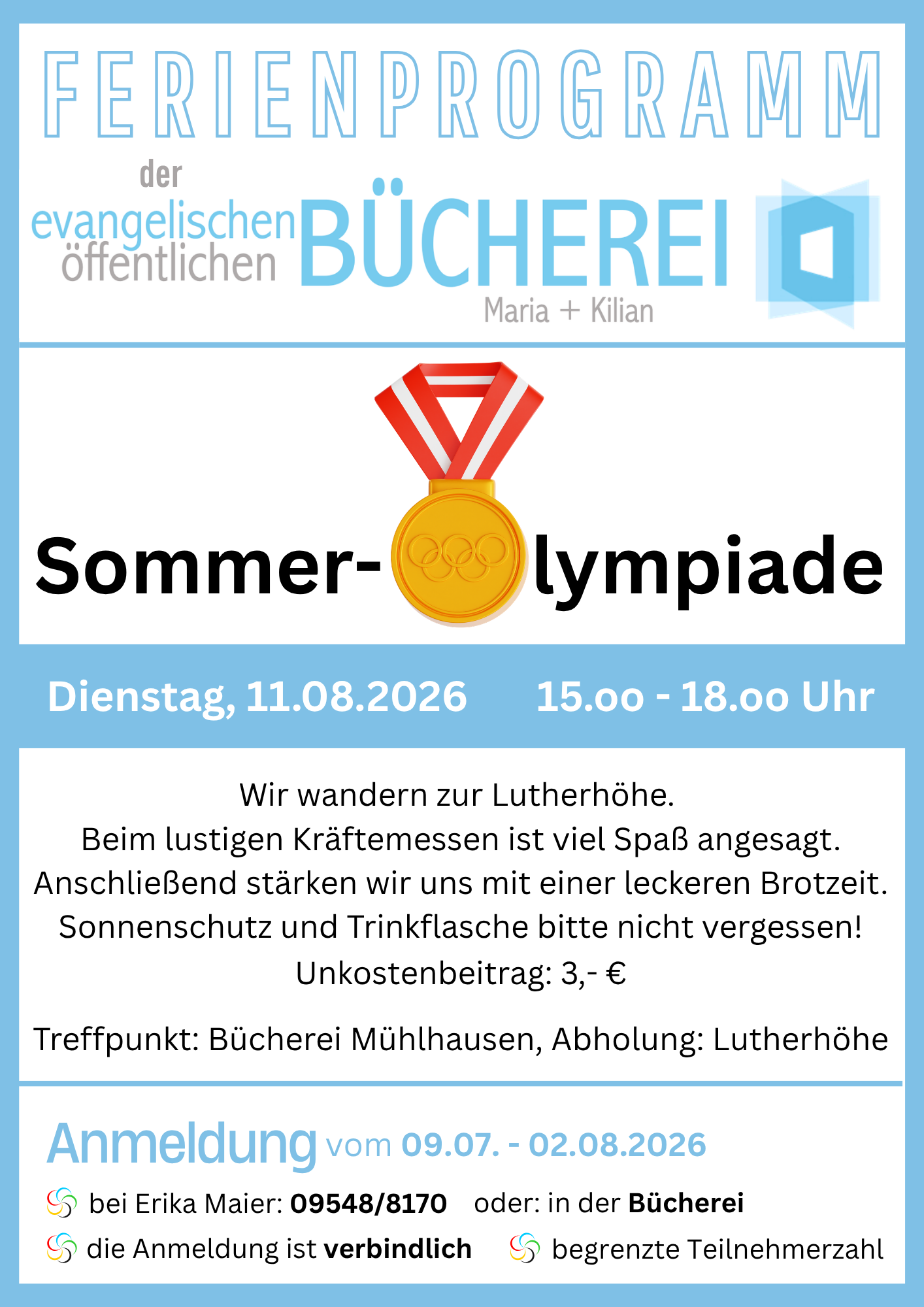Ferienprogramm der BÜCHEREI