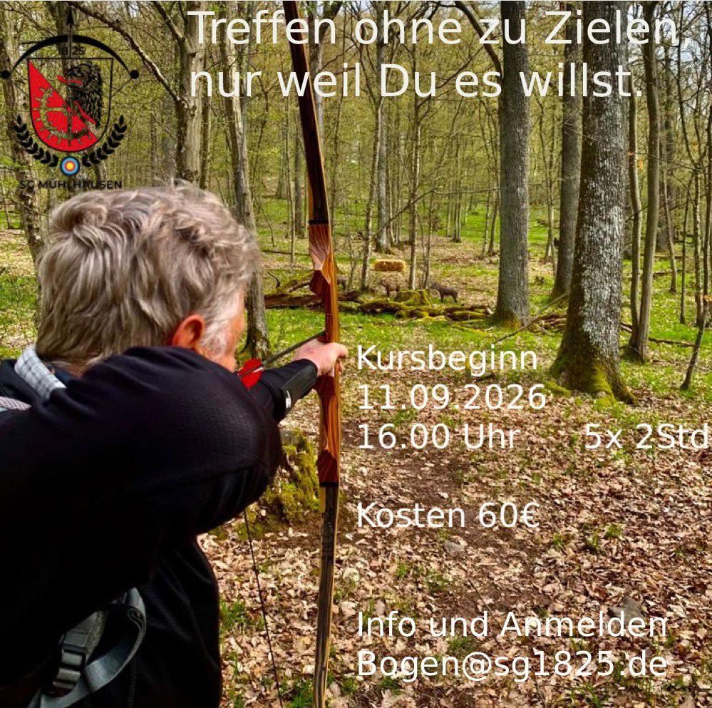Bogenkurs: Treffen ohne zu zielen 