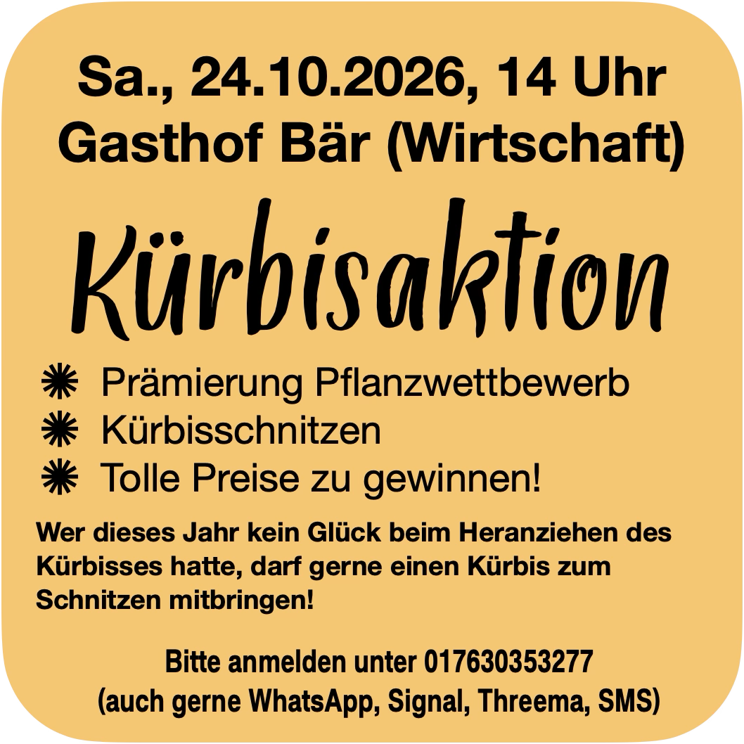 Kürbisaktion!