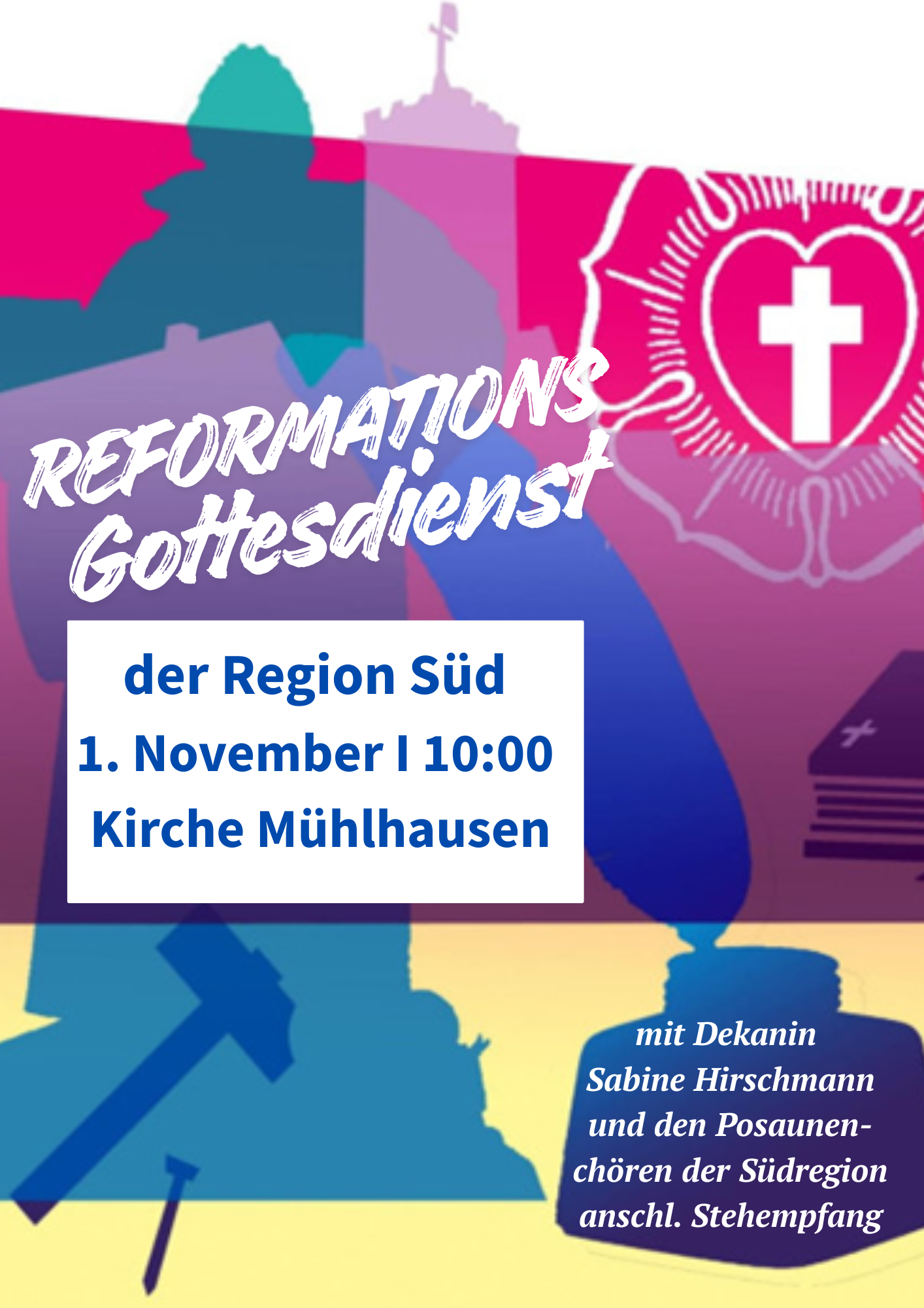 Regionaler Gottesdienst in Mühlhausen zum Reformationstag mit Dekanin Sabine Hirschmann