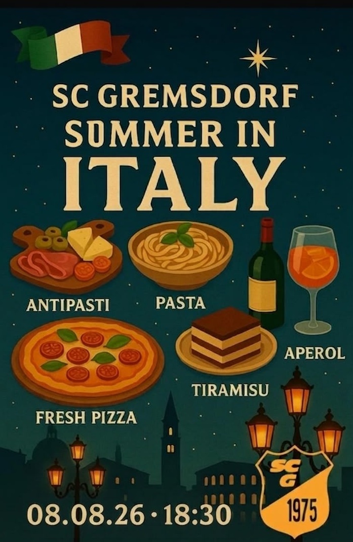 Sommer in ITALY am 8.8.2026